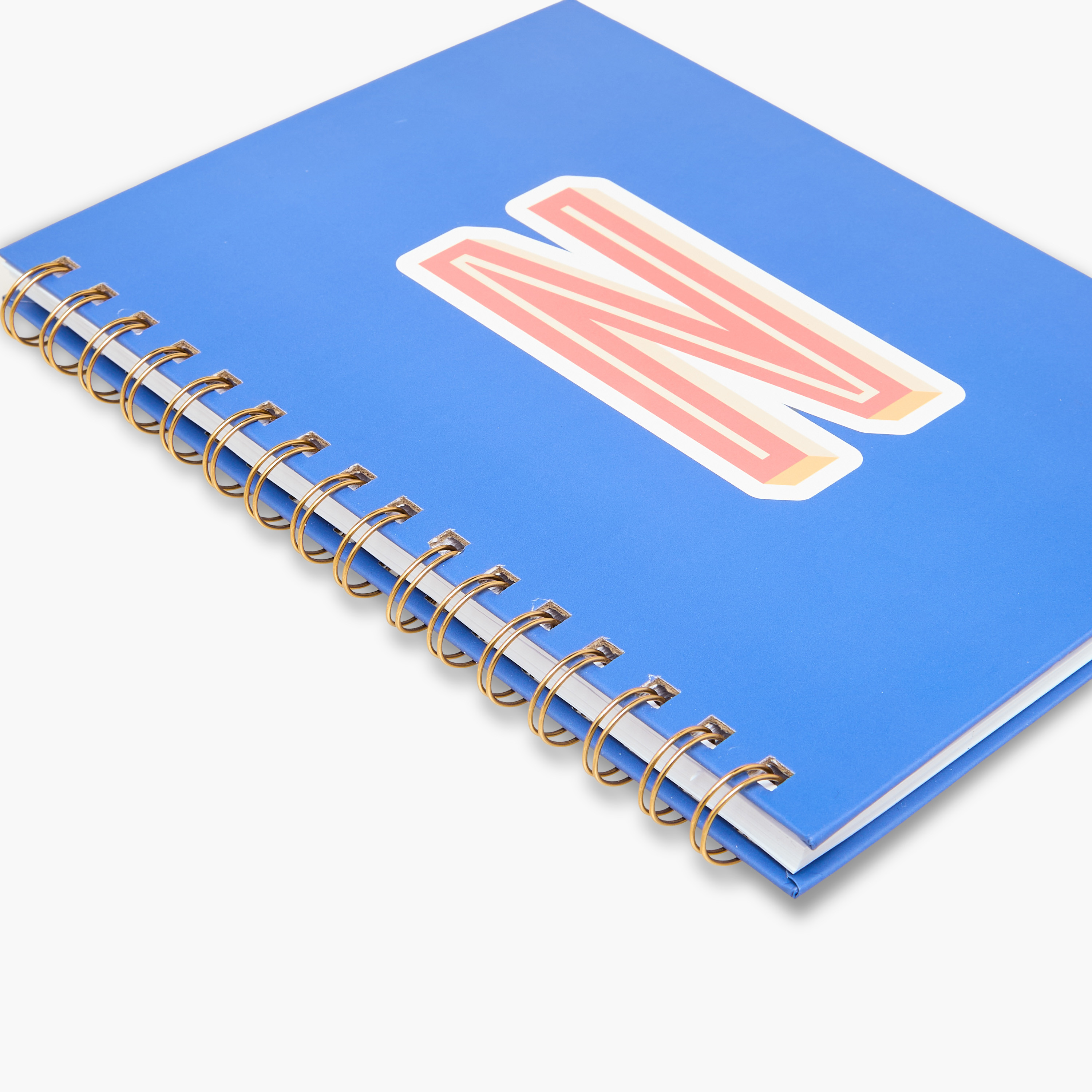 Initial N Print Notebook with Spiral Binding - 80 Pages-school-stationery-notebooks-image-6