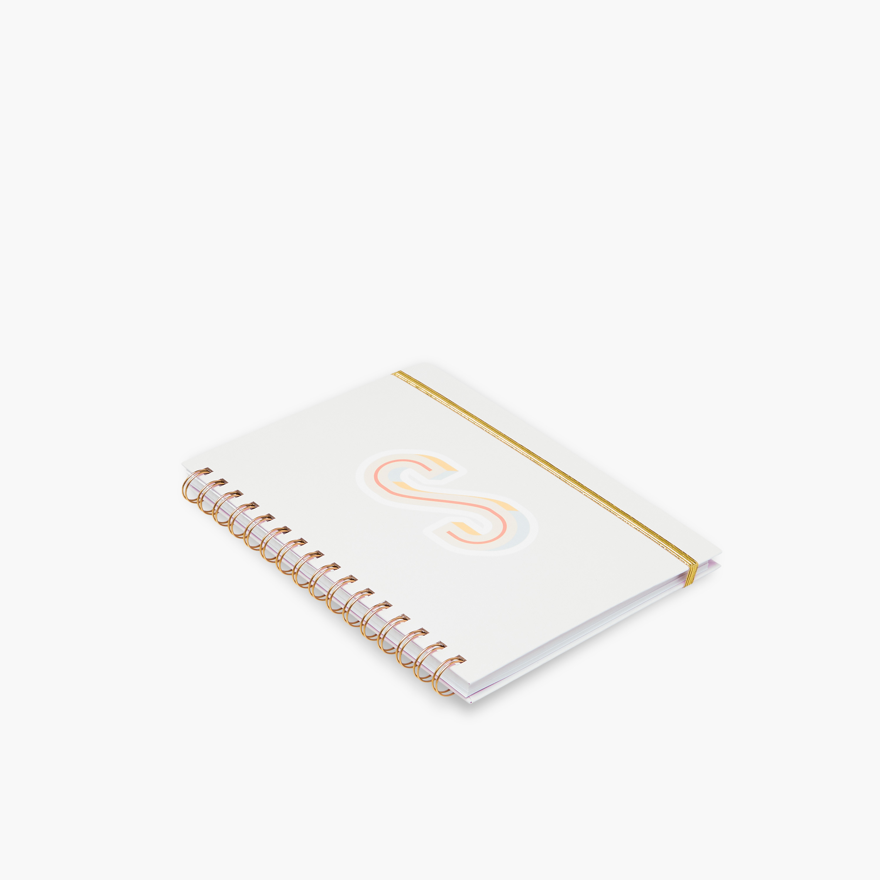 Initial 'S' Print Notebook with Spiral Binding - 80 Pages-school-stationery-notebooks-image-3
