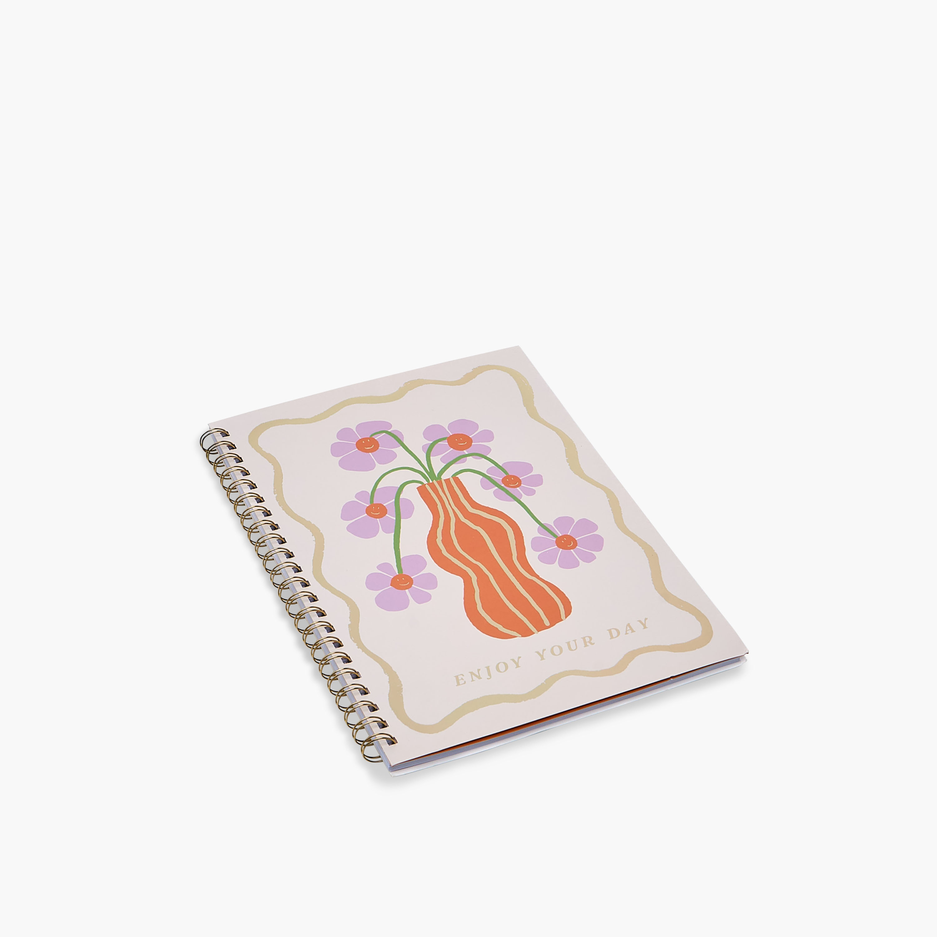 Vase Print A4 Notebook with Spiral Binding - 60 Pages-school-stationery-notebooks-image-2