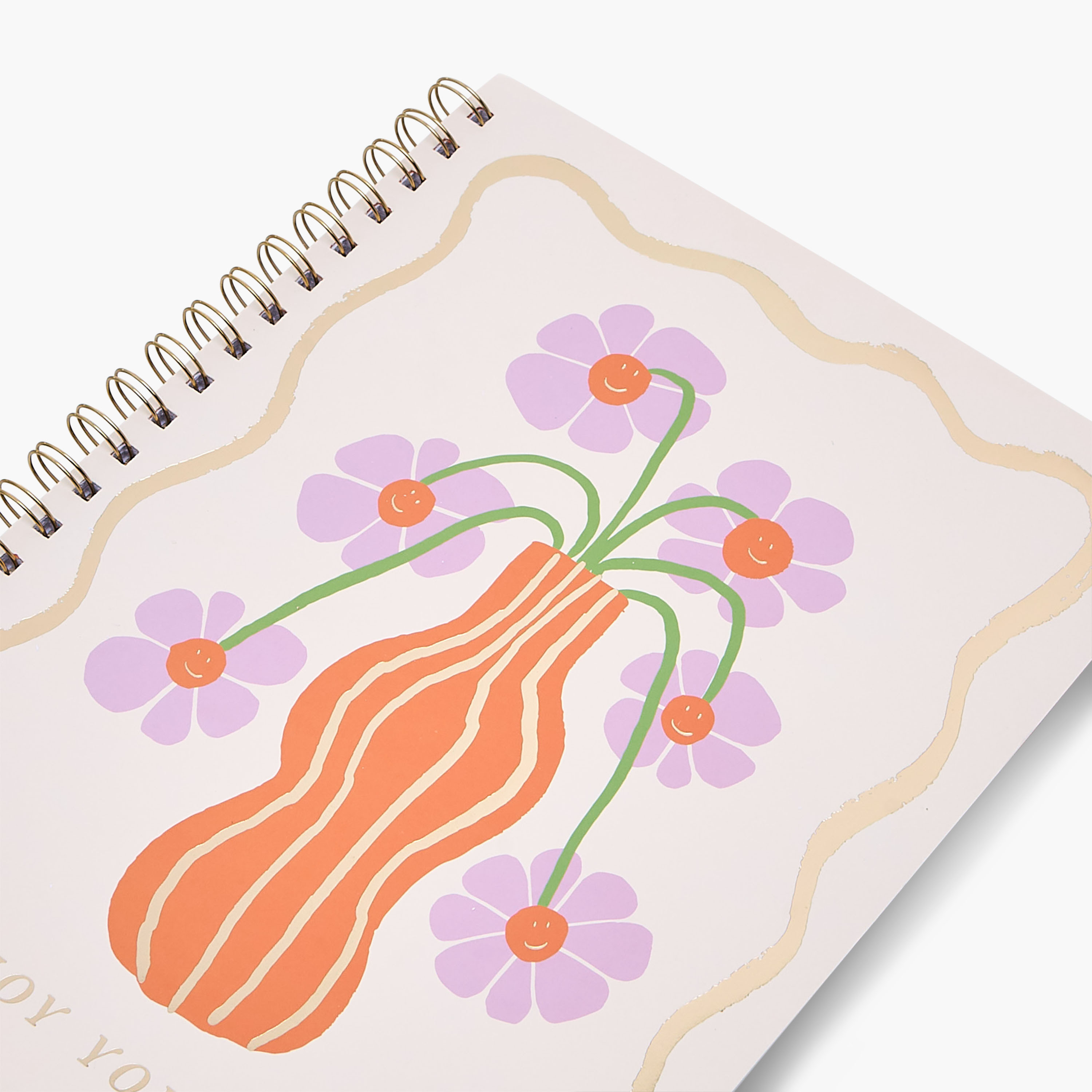 Vase Print A4 Notebook with Spiral Binding - 60 Pages-school-stationery-notebooks-image-3