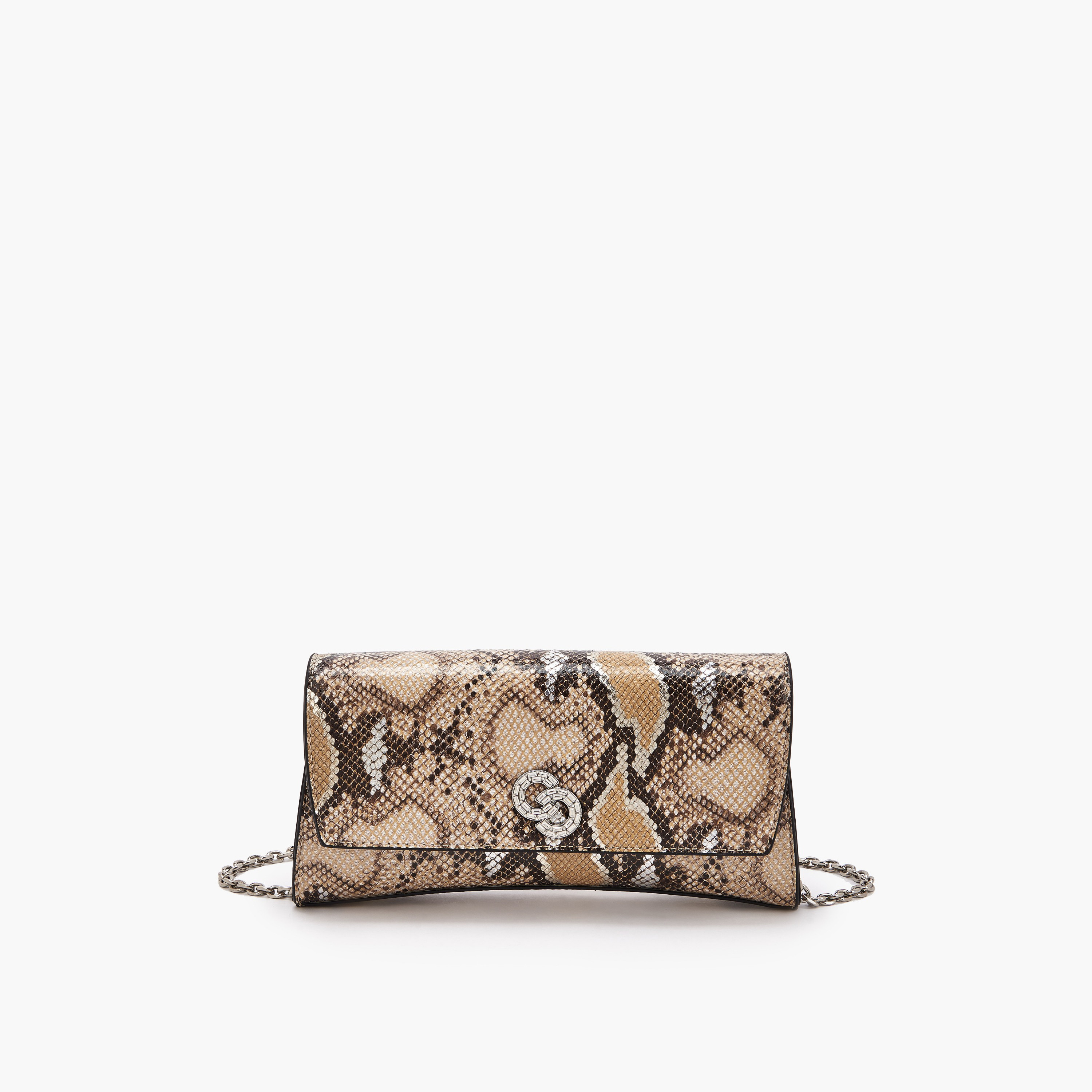 Celeste Animal Print Clutch with Chain Strap-women-bagsandwallets-handbags-image-1