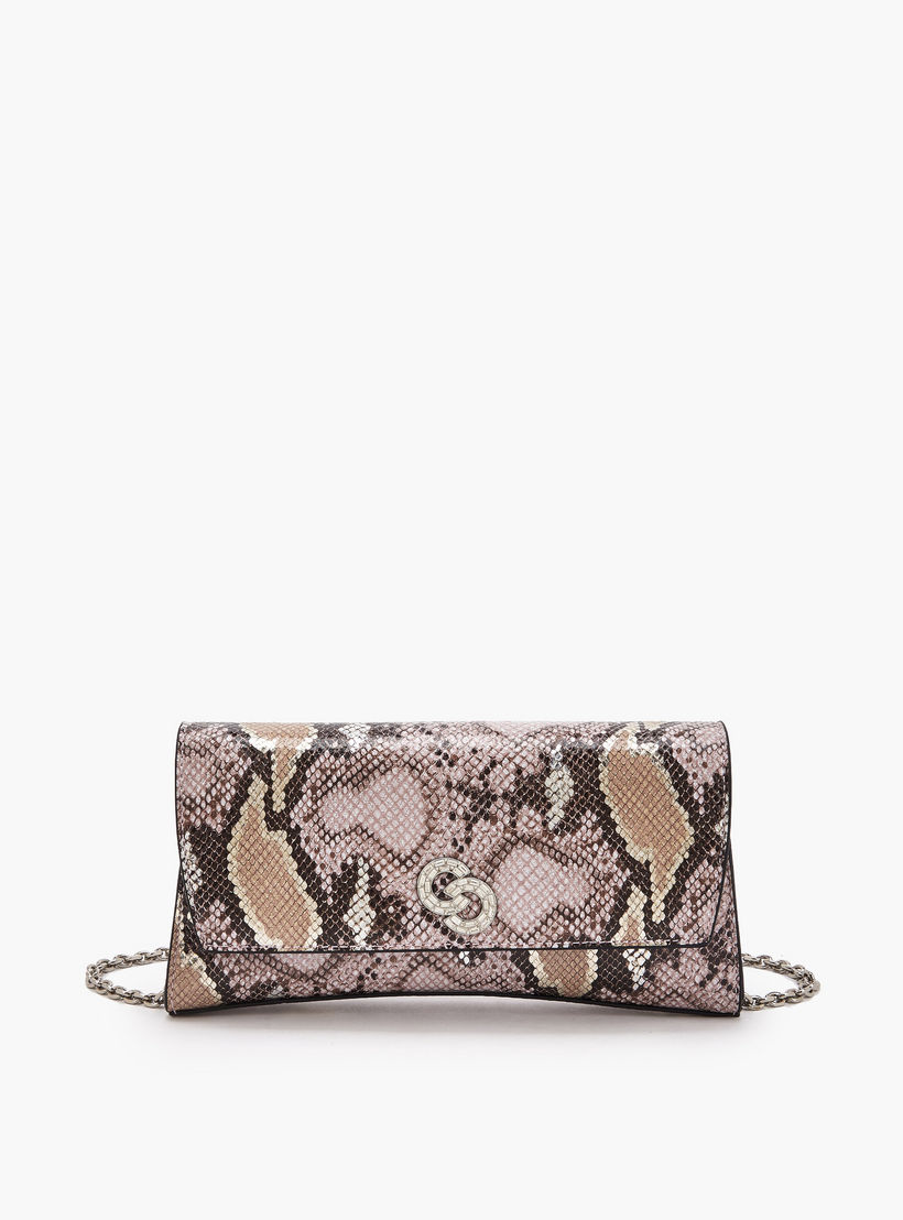 Celeste Animal Print Clutch with Chain Strap-women-bagsandwallets-handbags-image-1