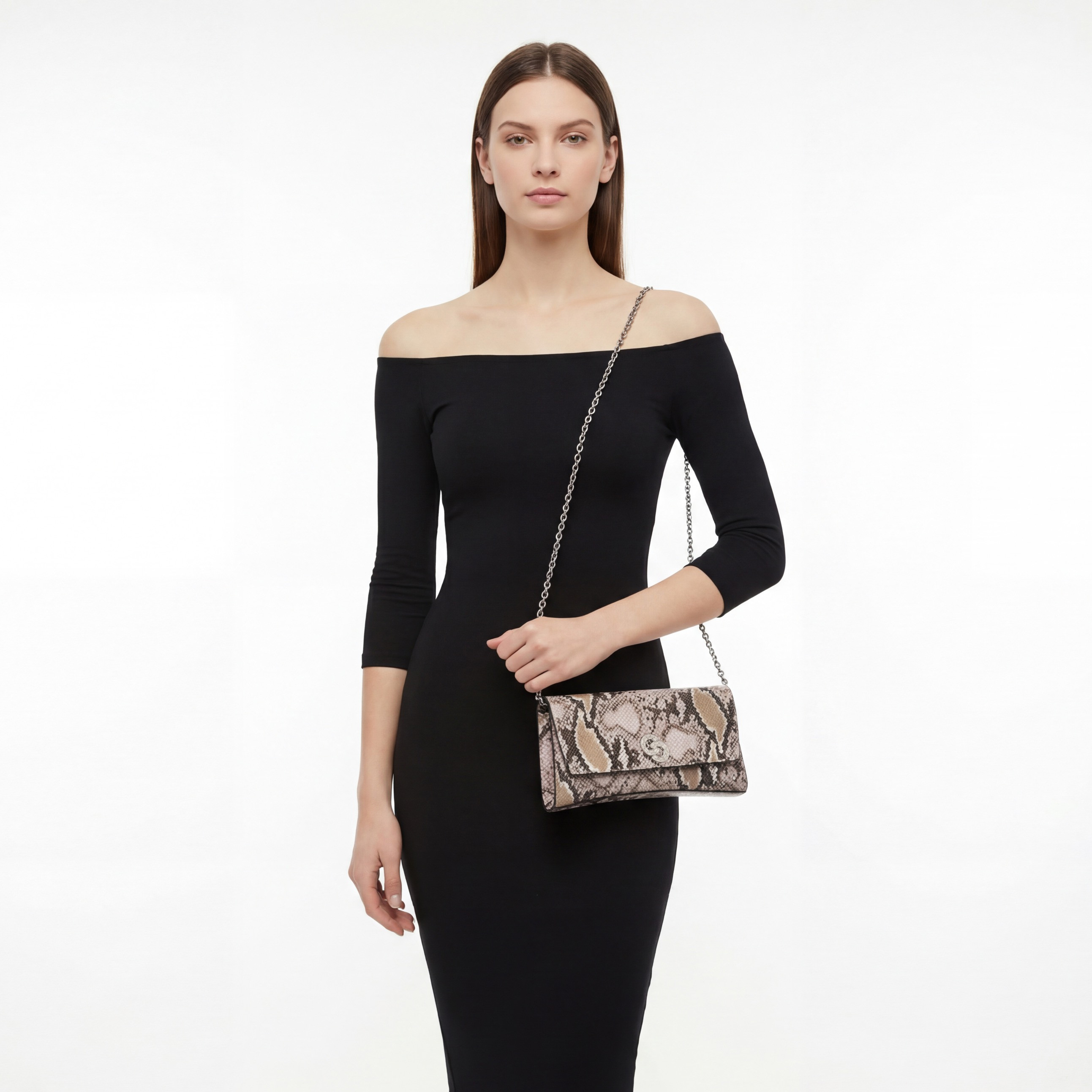 Celeste Animal Print Clutch with Chain Strap-women-bagsandwallets-handbags-image-2