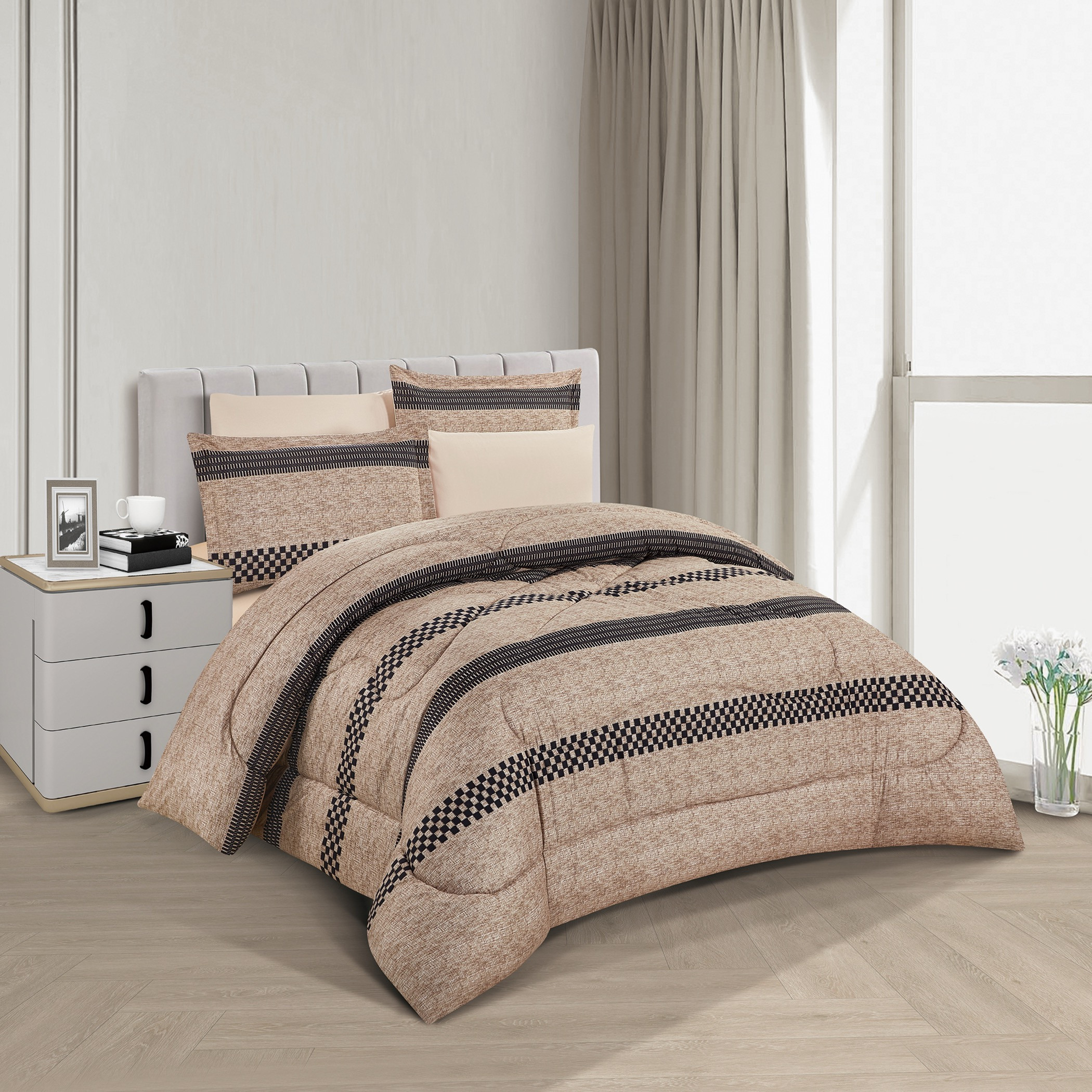 Printed Reversible Comforter King Set-household-bedding-comfortersandbedspreads-comforters-image-1