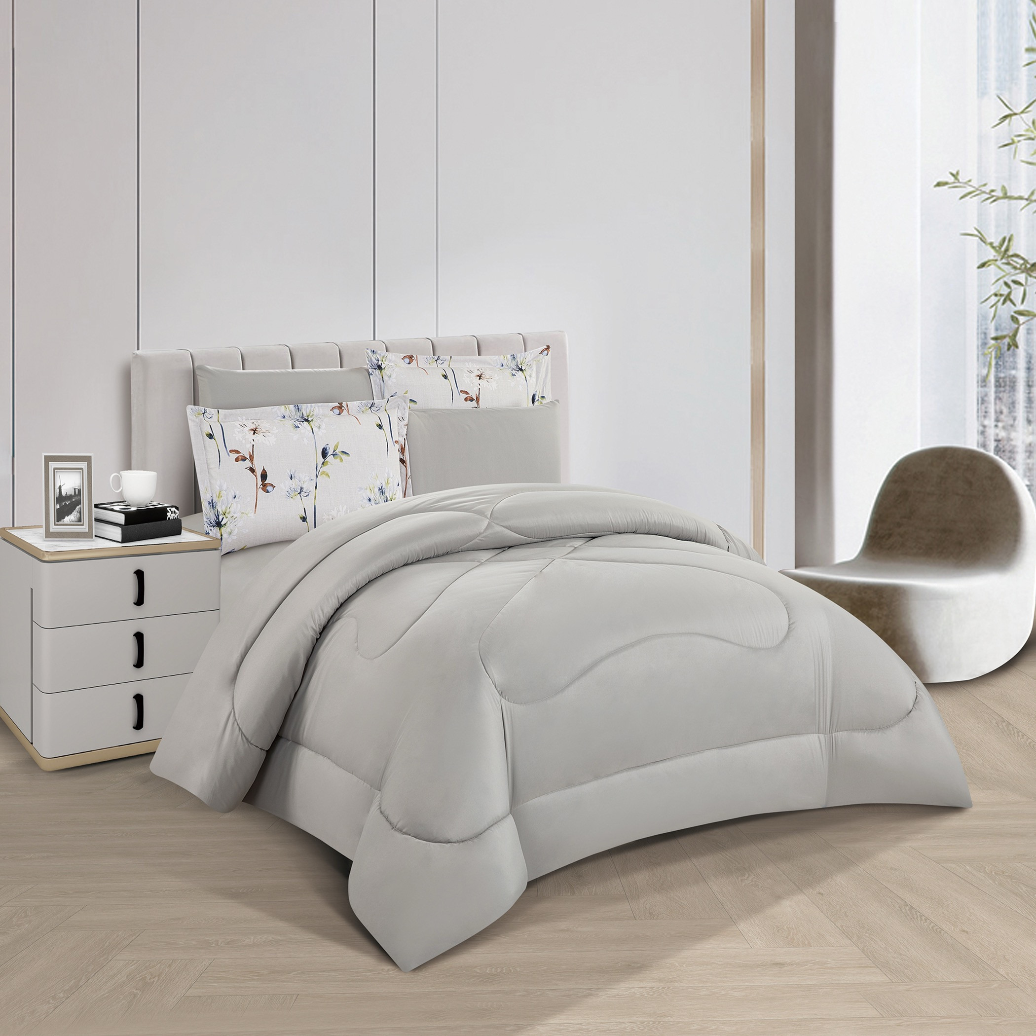 Floral Reversible Comforter Set King-household-bedding-comfortersandbedspreads-comforters-image-2