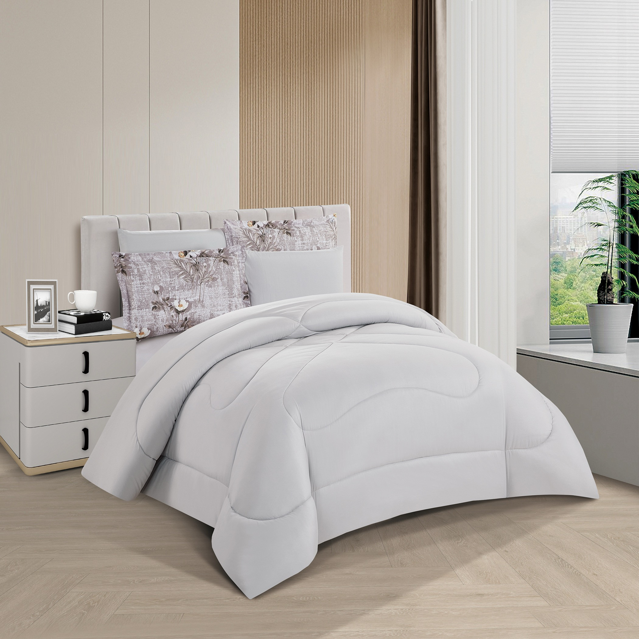 طقم لحاف ملكي مزهر قابل للعكس-household-bedding-comfortersandbedspreads-comforters-image-2
