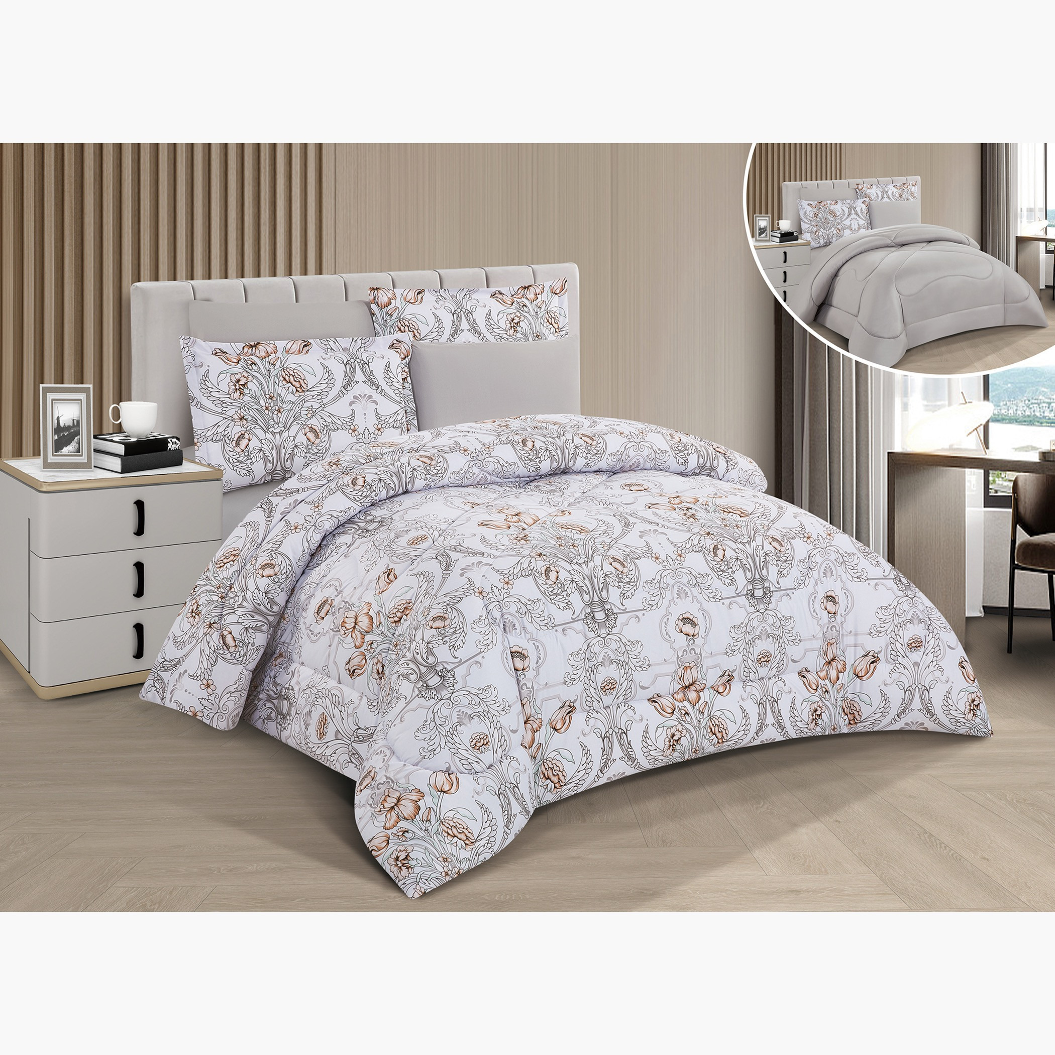 Printed Reversible Comforter Set-household-bedding-comfortersandbedspreads-comforters-image-7