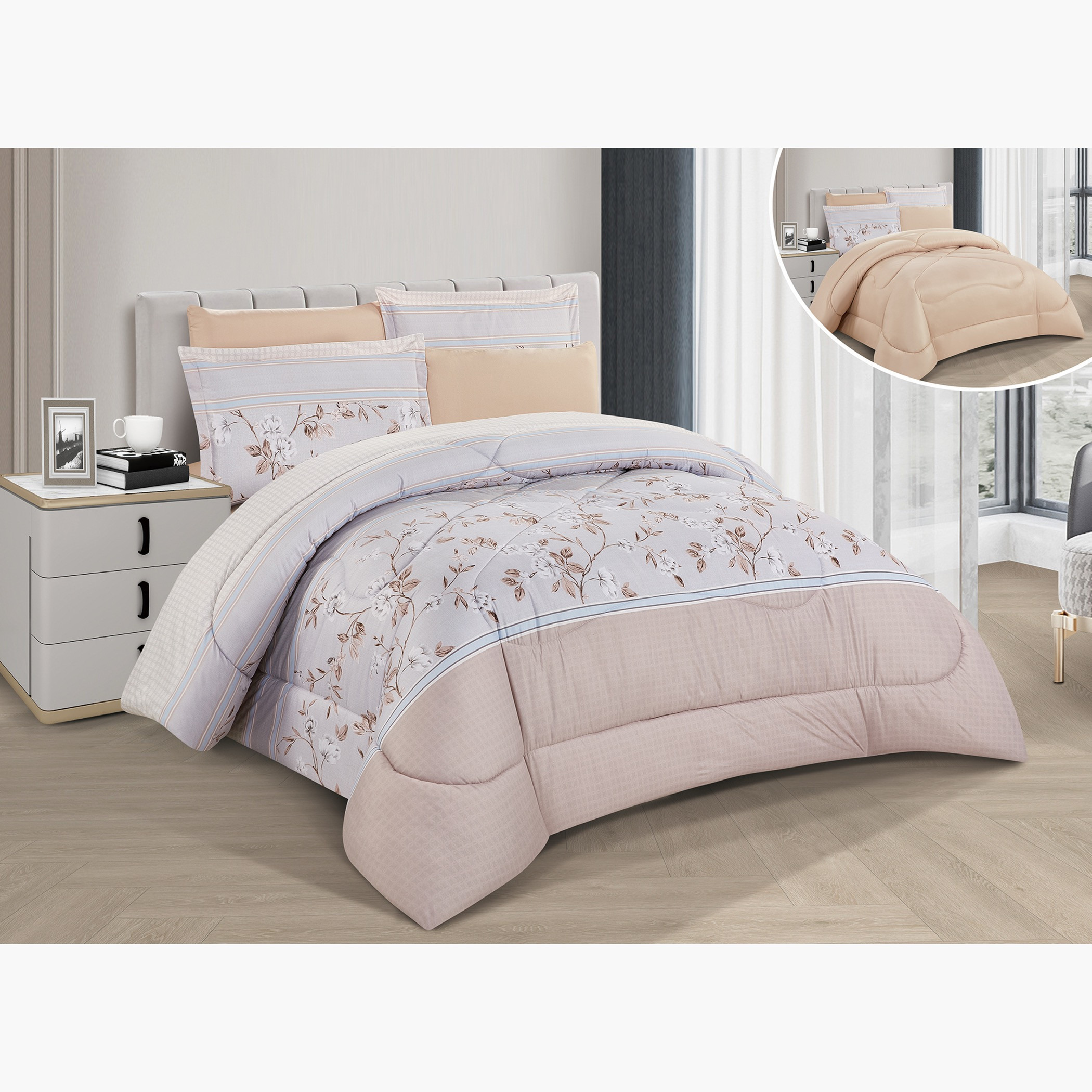 Printed Reversible Comforter King Set-household-bedding-comfortersandbedspreads-comforters-image-7
