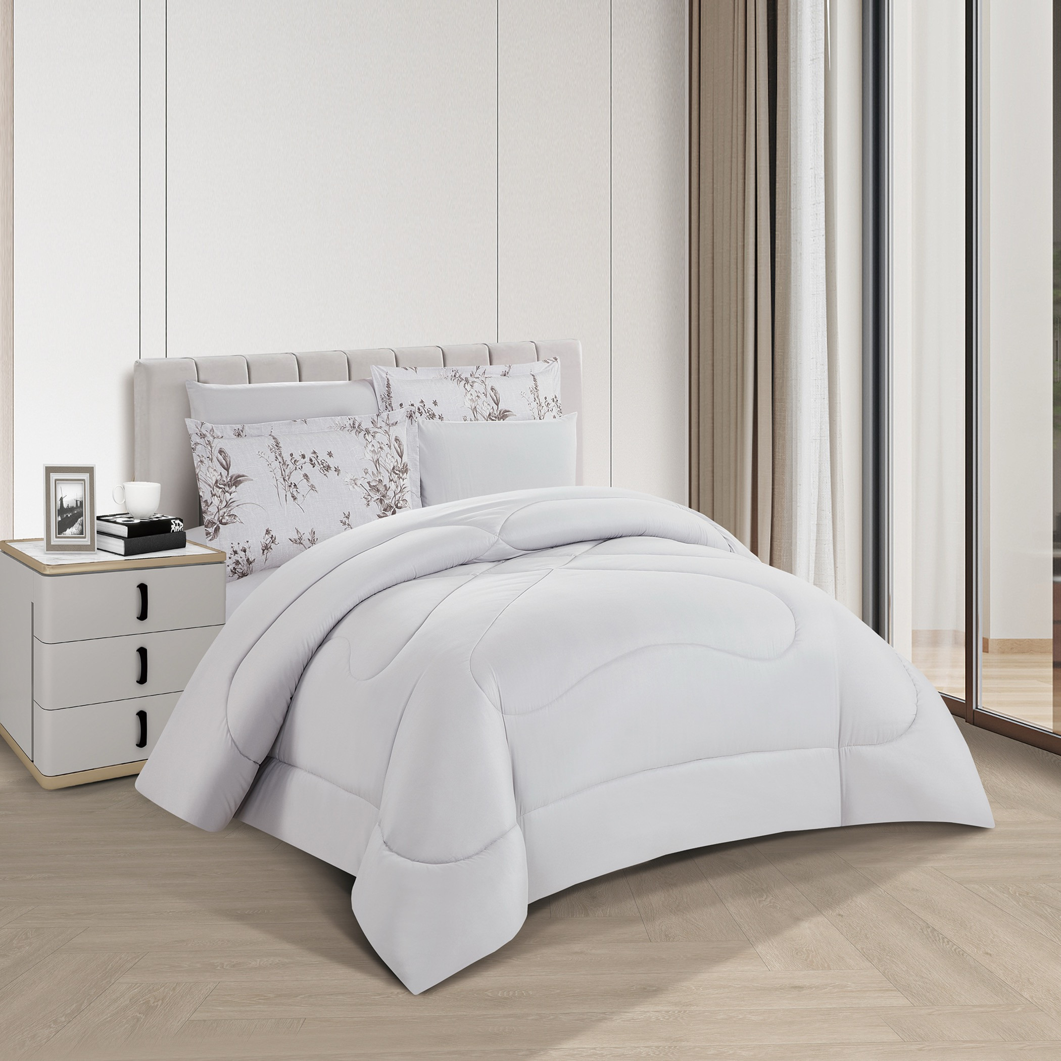 Floral Reversible Comforter King Set-household-bedding-comfortersandbedspreads-comforters-image-2