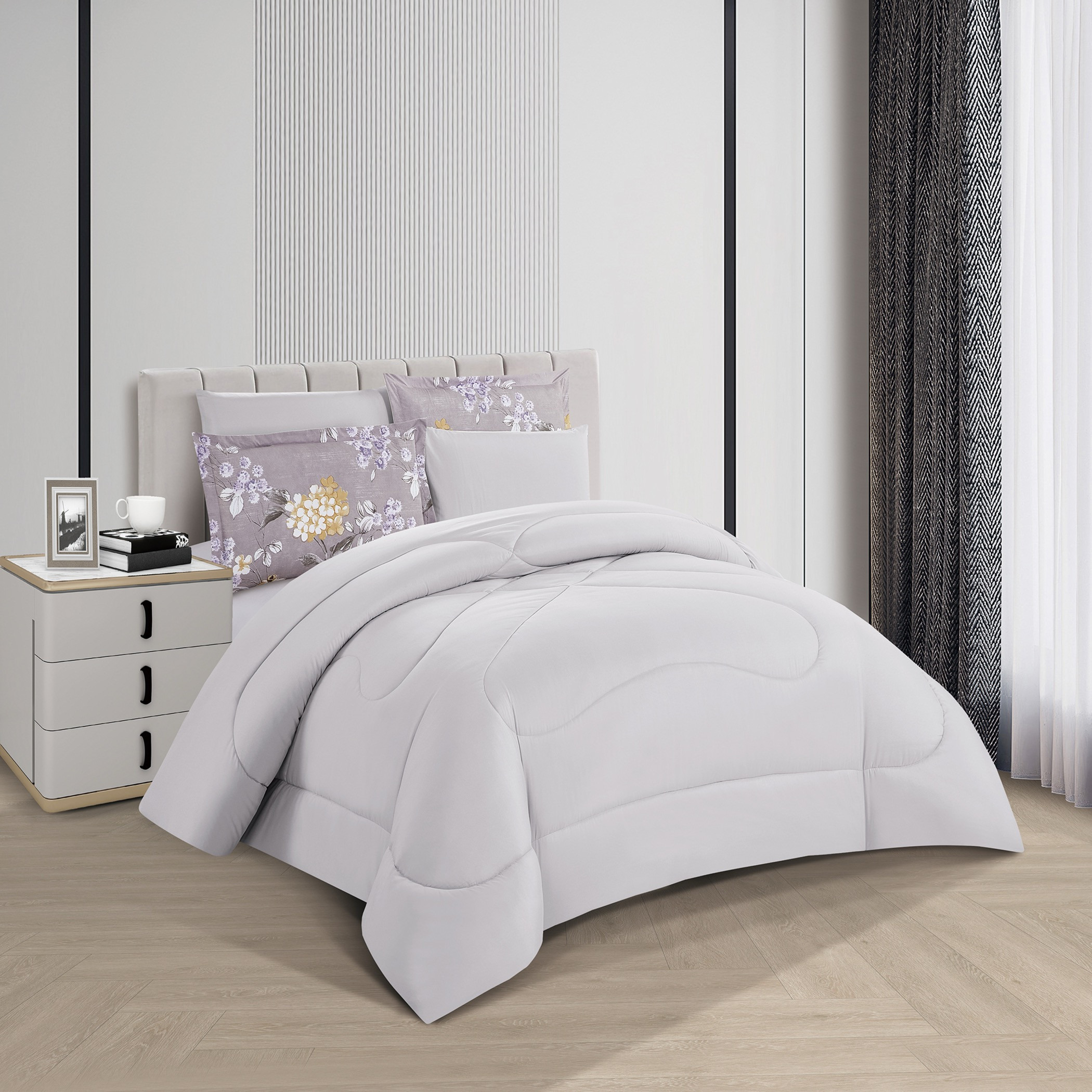 Floral Reversible Comforter King Set-household-bedding-comfortersandbedspreads-comforters-image-3