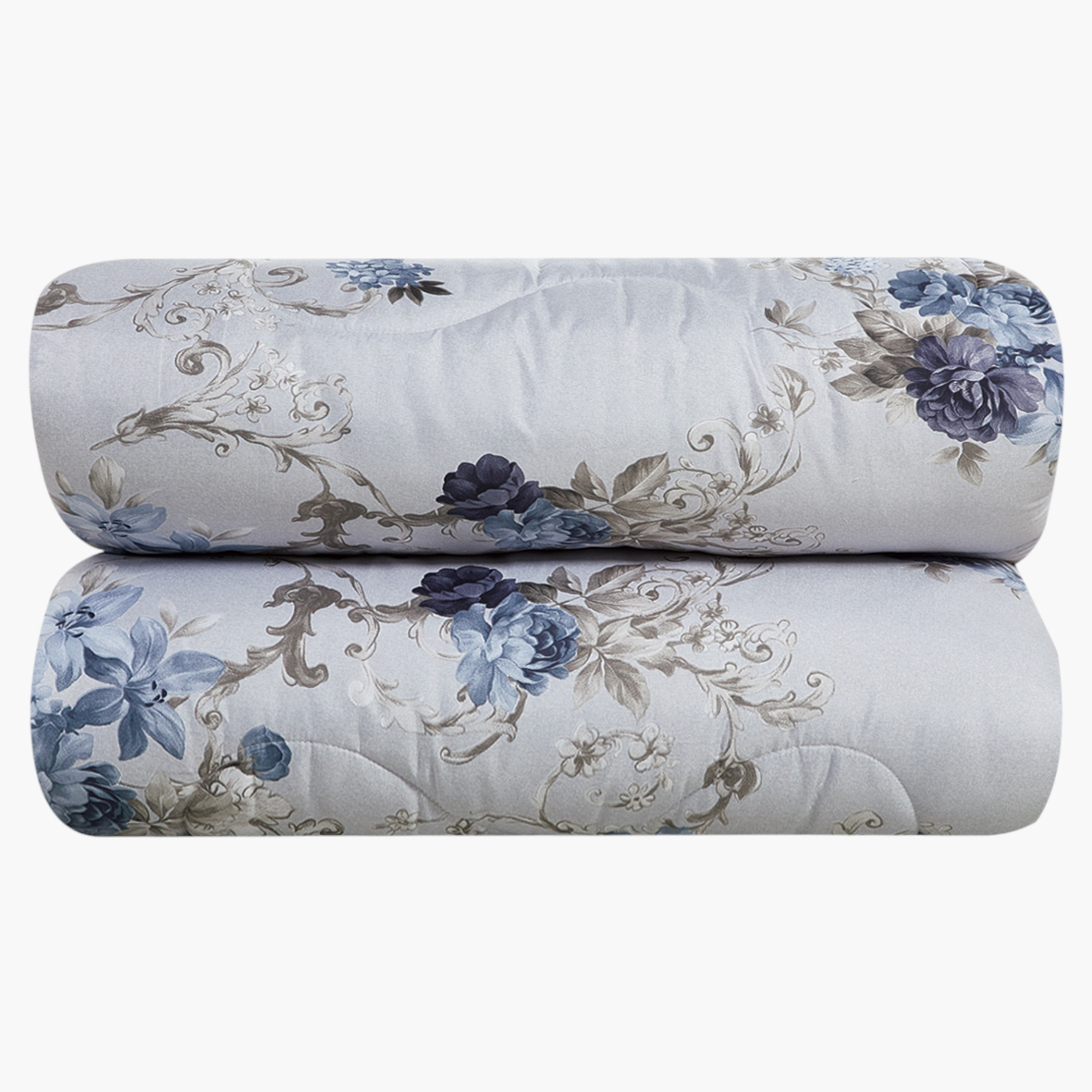 Floral Printed Reversible Comforter Set-household-bedding-comfortersandbedspreads-comforters-image-5