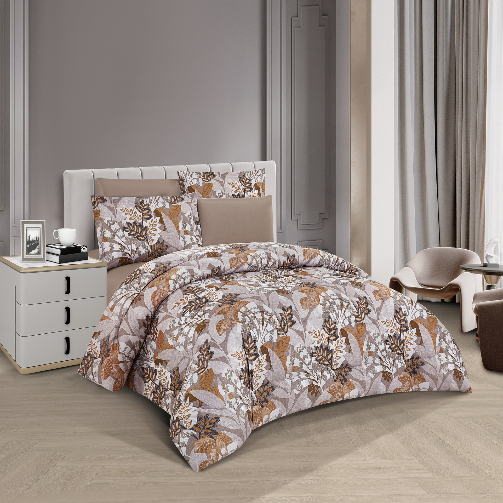 Printed Reversible Comforter Twin Set-household-bedding-comfortersandbedspreads-comforters-image-1