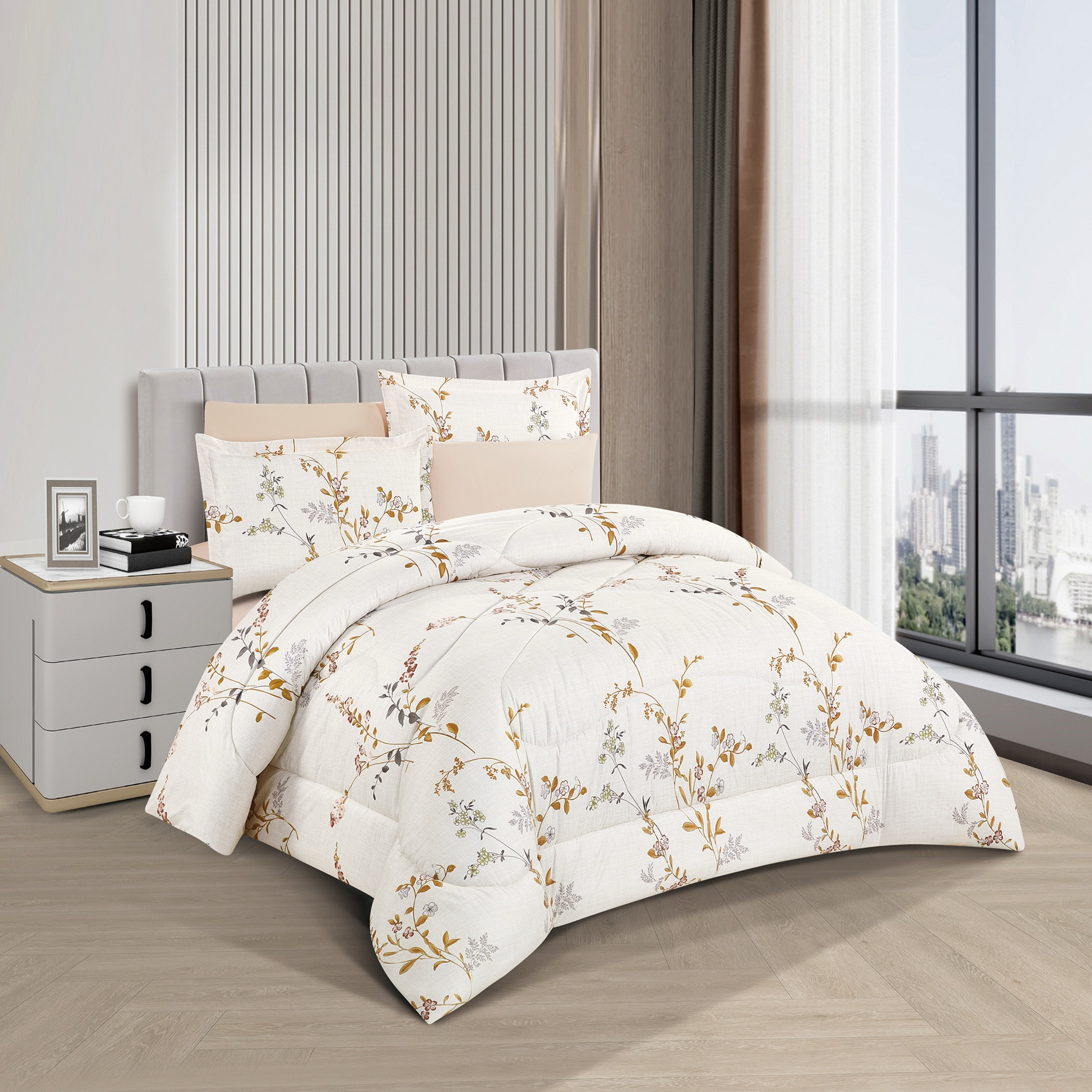 طقم لحاف مزهر قابل للعكس-household-bedding-comfortersandbedspreads-bedinabag-image-2