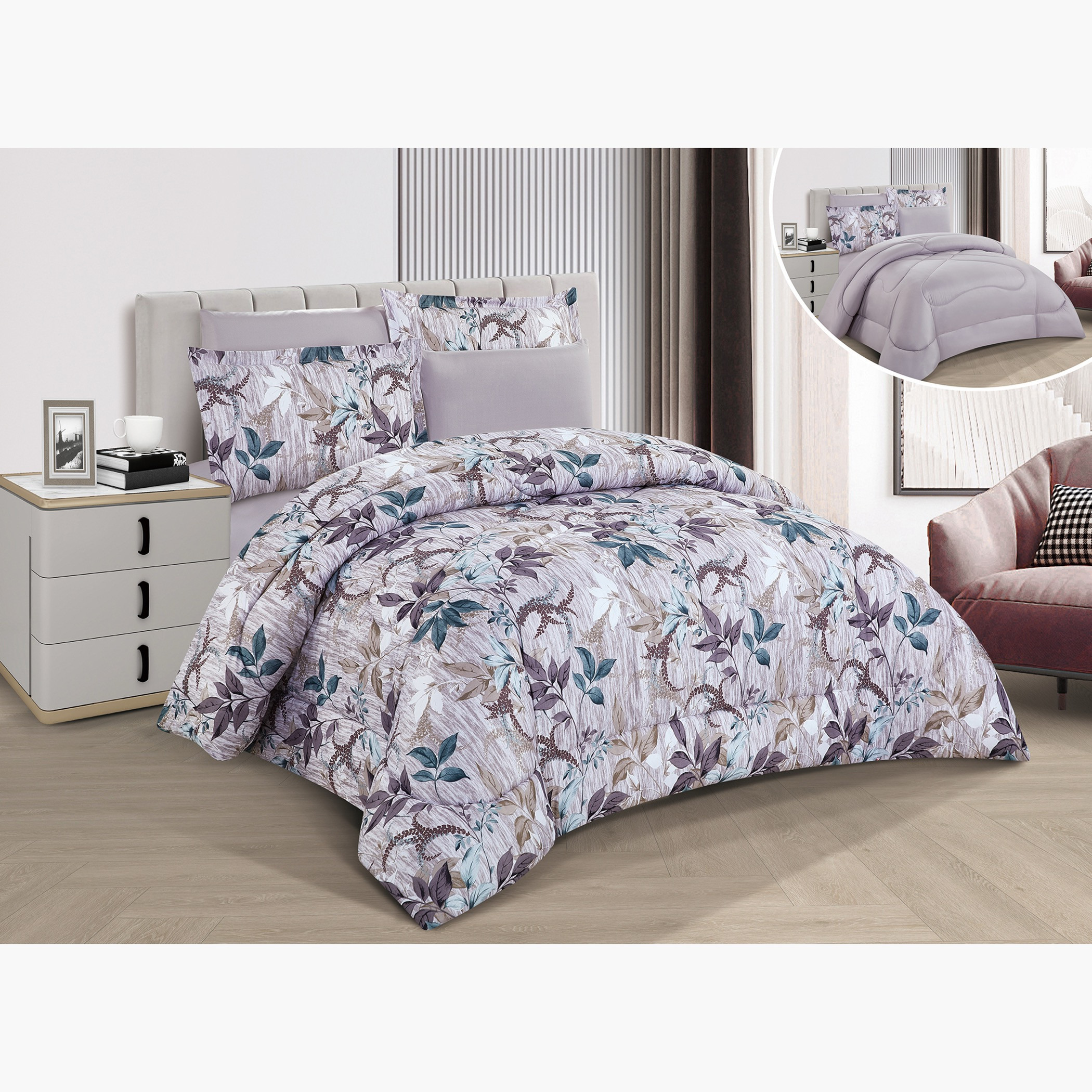 Printed Reversible Comforter Twin Set-household-bedding-comfortersandbedspreads-comforters-image-7