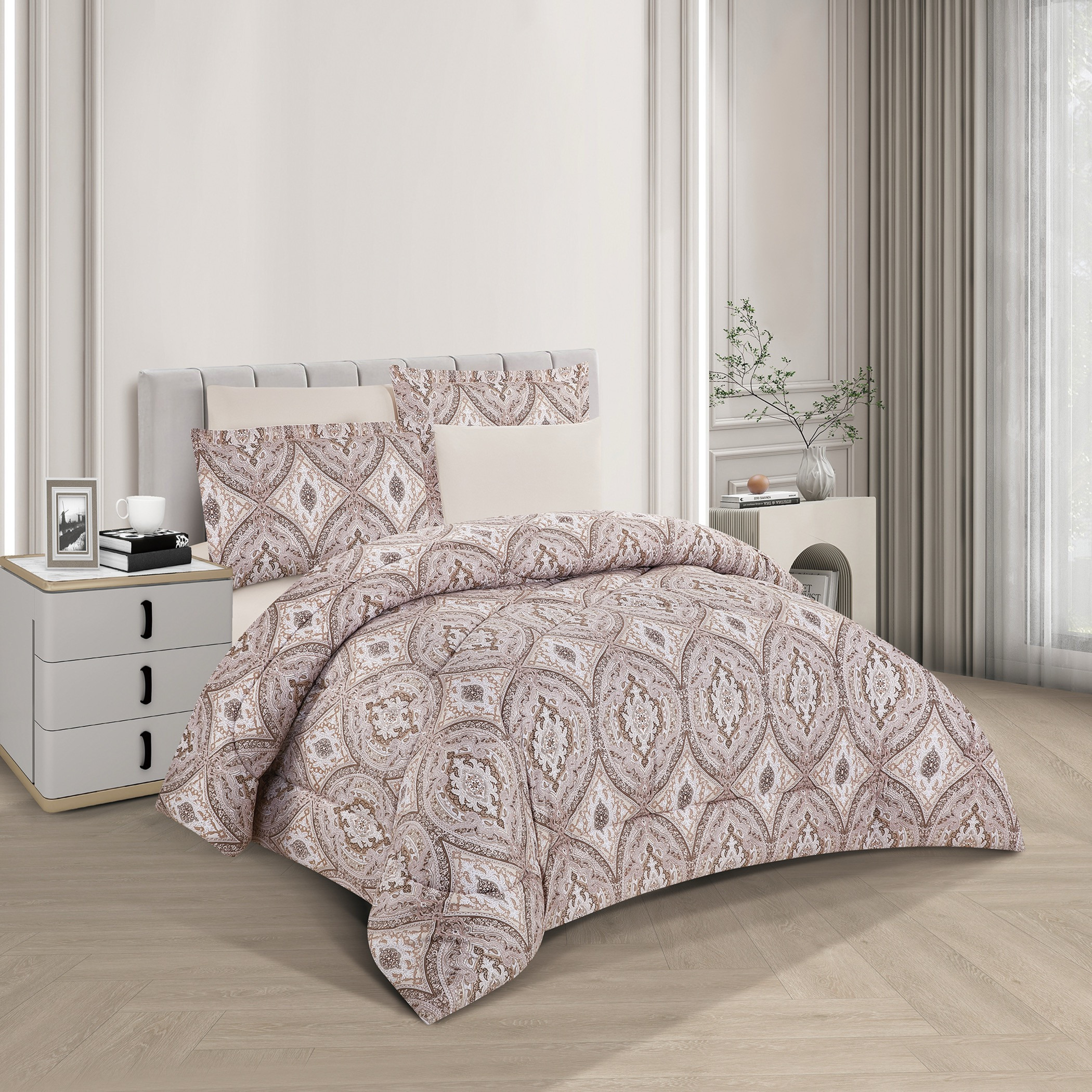 طقم لحاف مطبوع وجهين توأم-household-bedding-comfortersandbedspreads-bedinabag-image-1