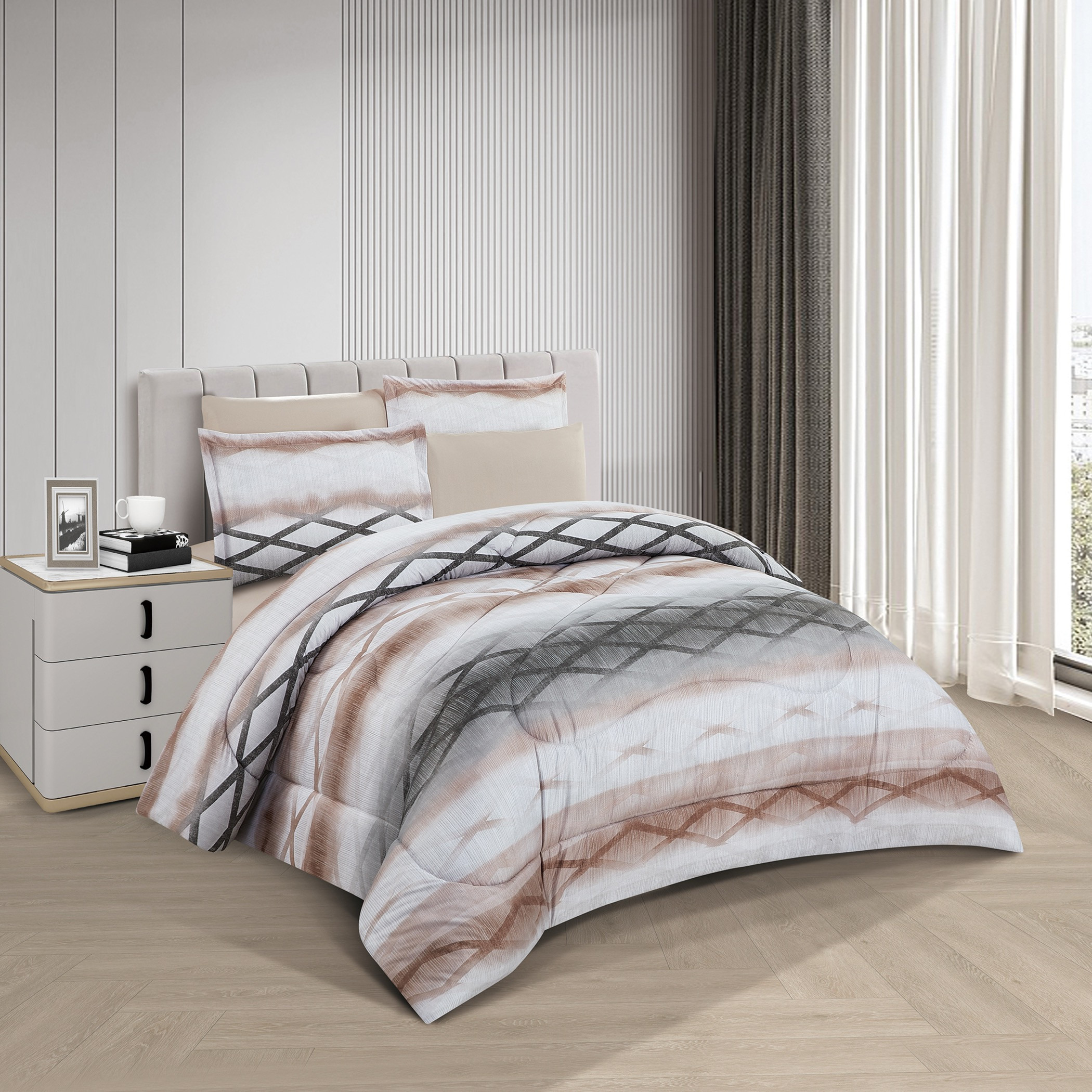Printed Reversible Comforter Twin Set-household-bedding-comfortersandbedspreads-comforters-image-1