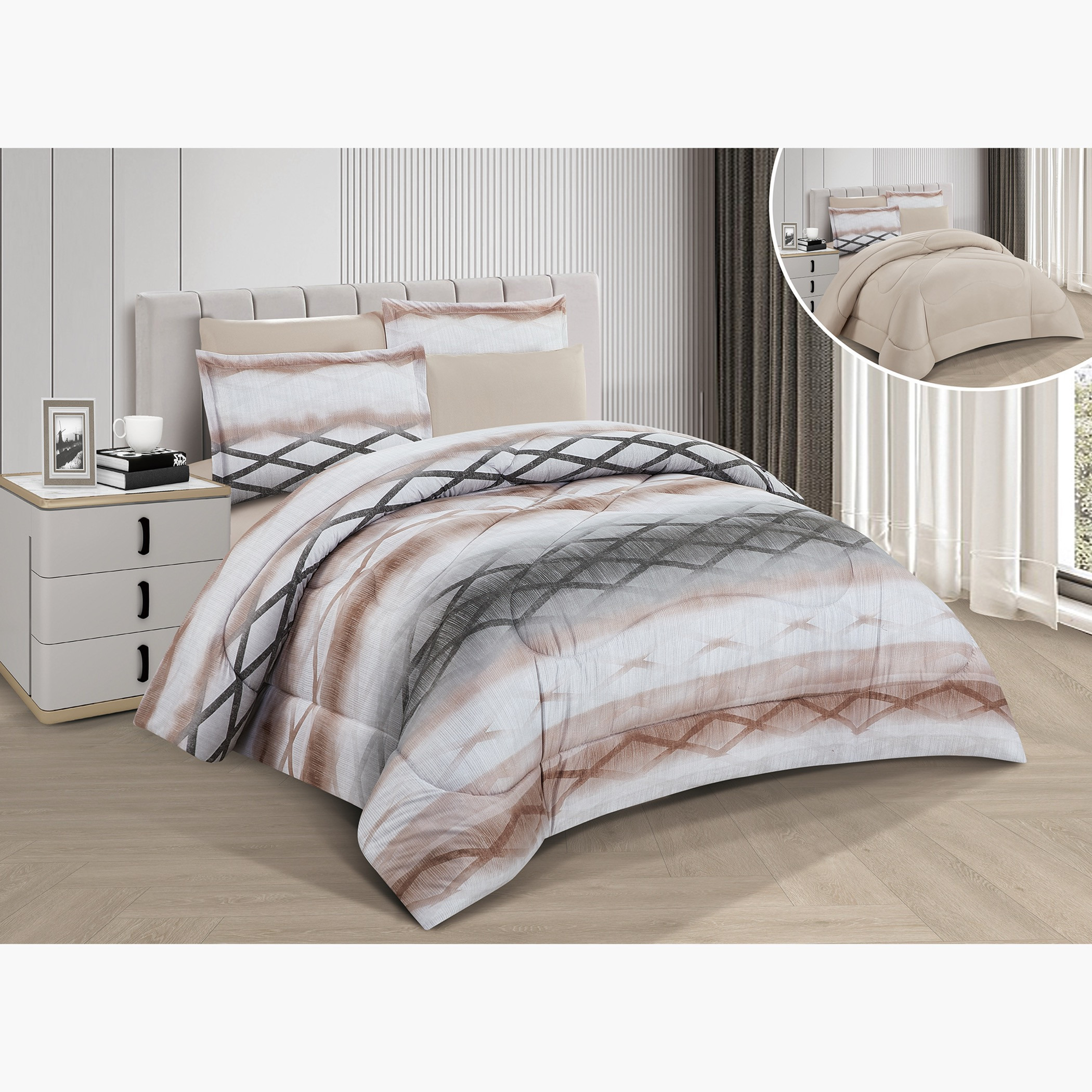 Printed Reversible Comforter Twin Set-household-bedding-comfortersandbedspreads-comforters-image-3