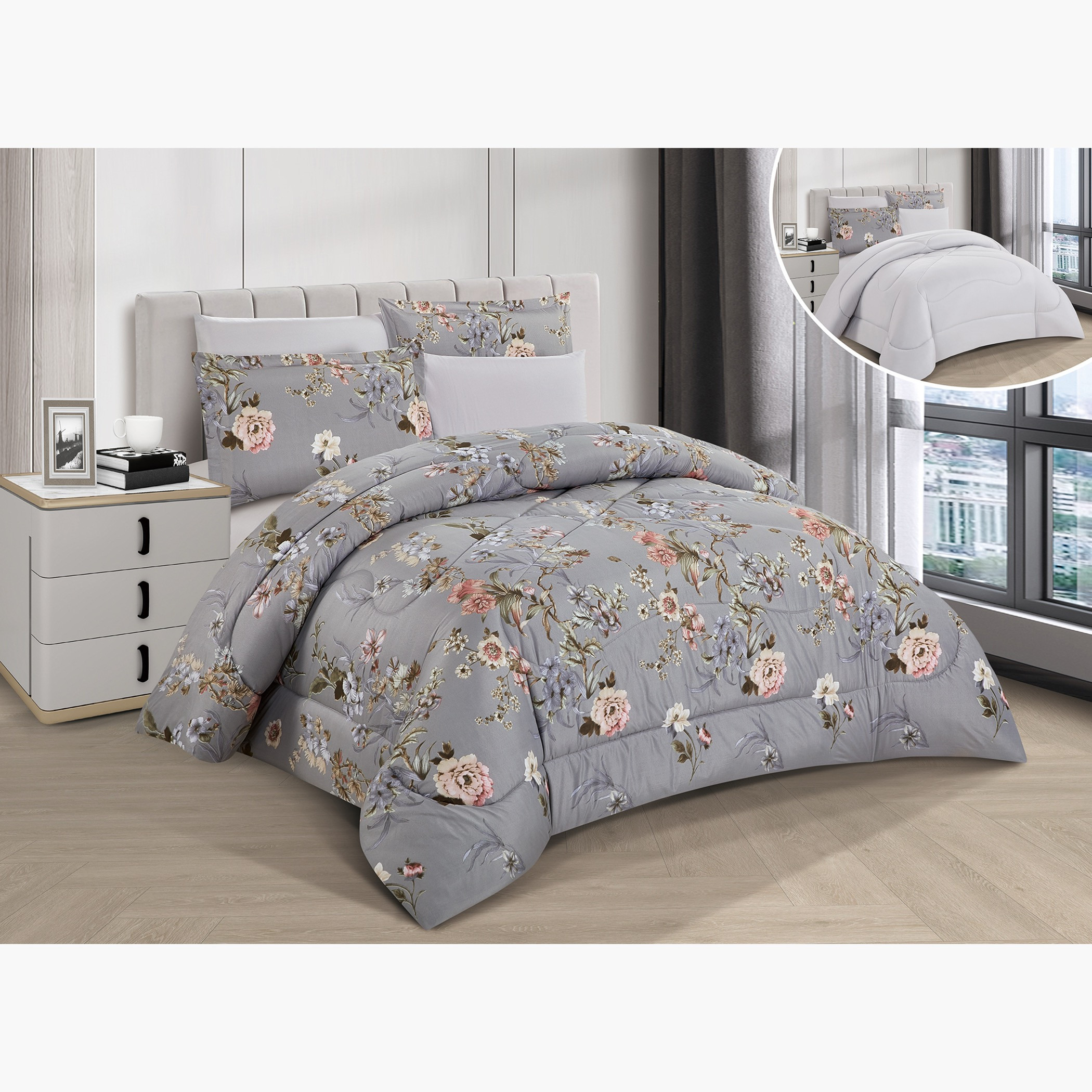 Floral Reversible Comforter Set Twin-household-bedding-comfortersandbedspreads-comforters-image-7