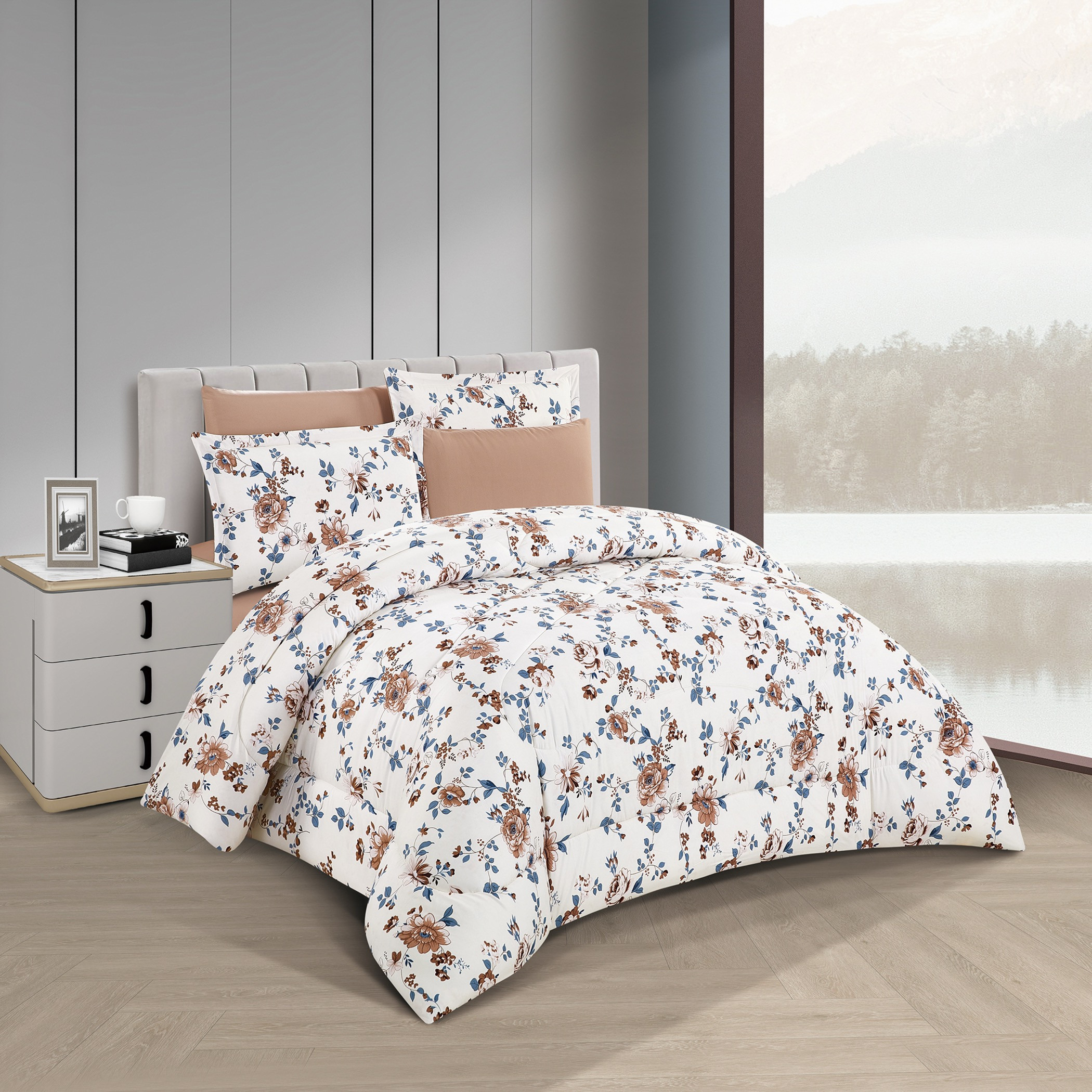 Floral Reversible Comforter Set Twin-household-bedding-comfortersandbedspreads-comforters-image-2