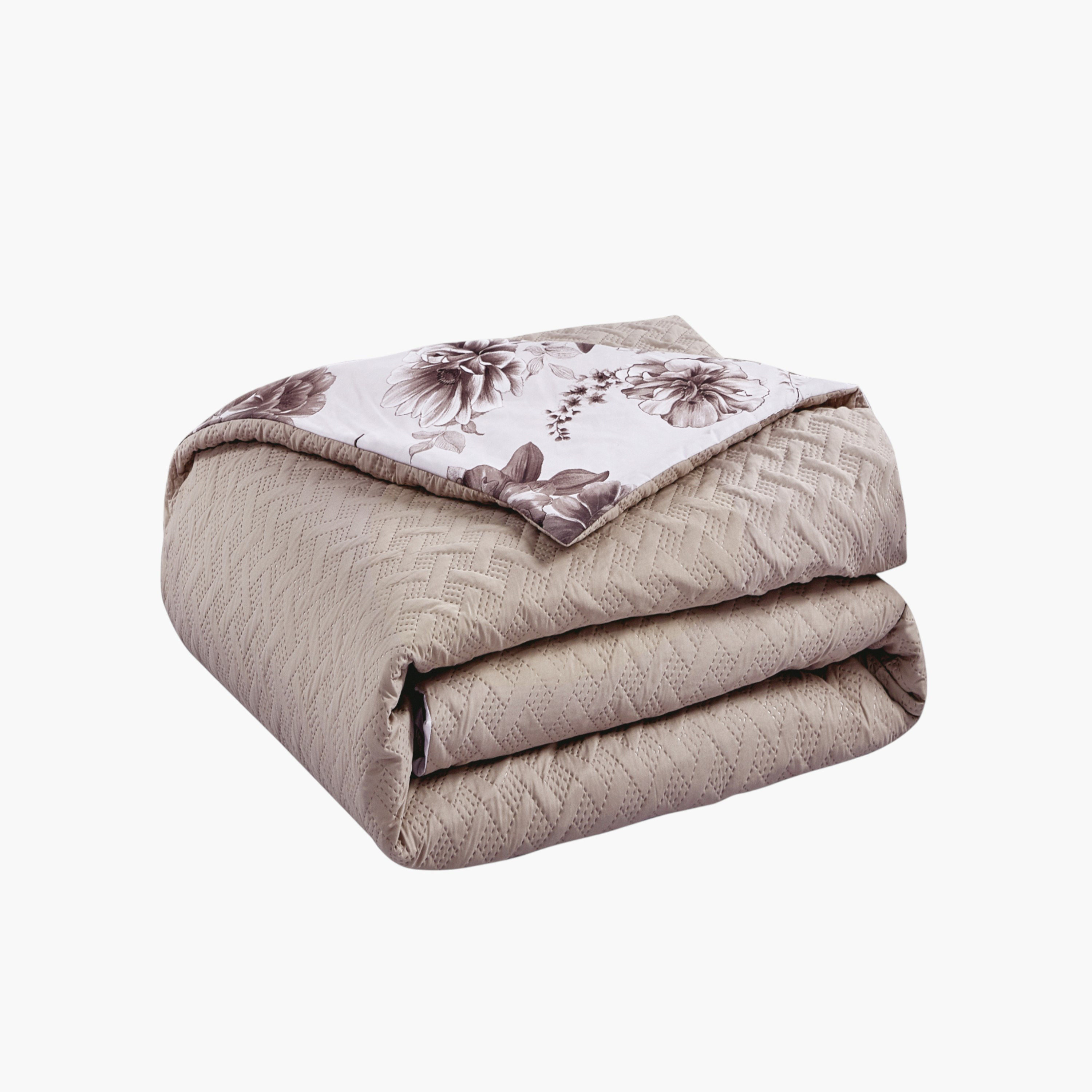 Reversible Floral Quilted Comforter Set-household-bedding-comfortersandbedspreads-comforters-image-5