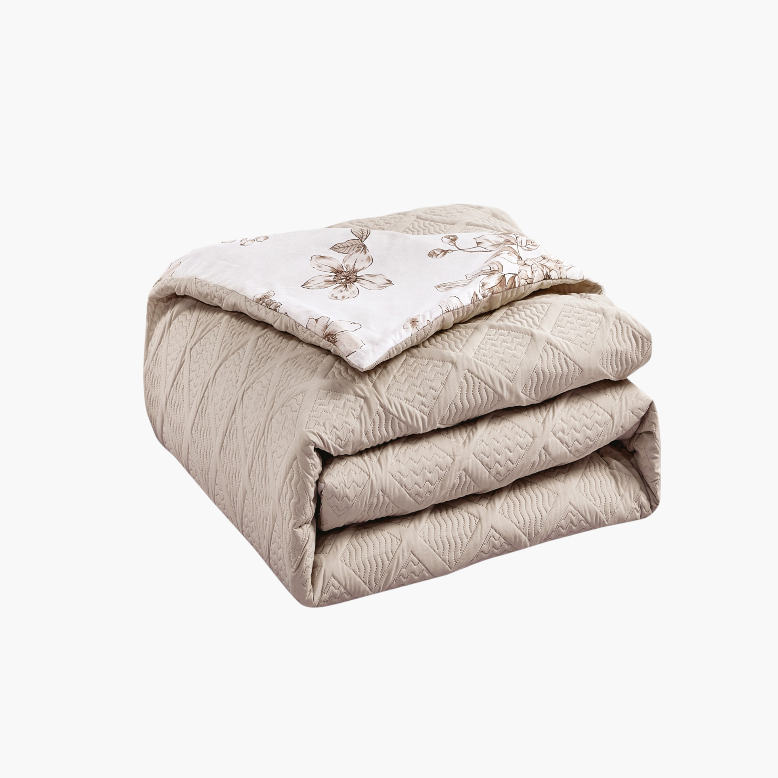 Floral Reversible Comforter Twin Set-household-bedding-comfortersandbedspreads-comforters-image-5