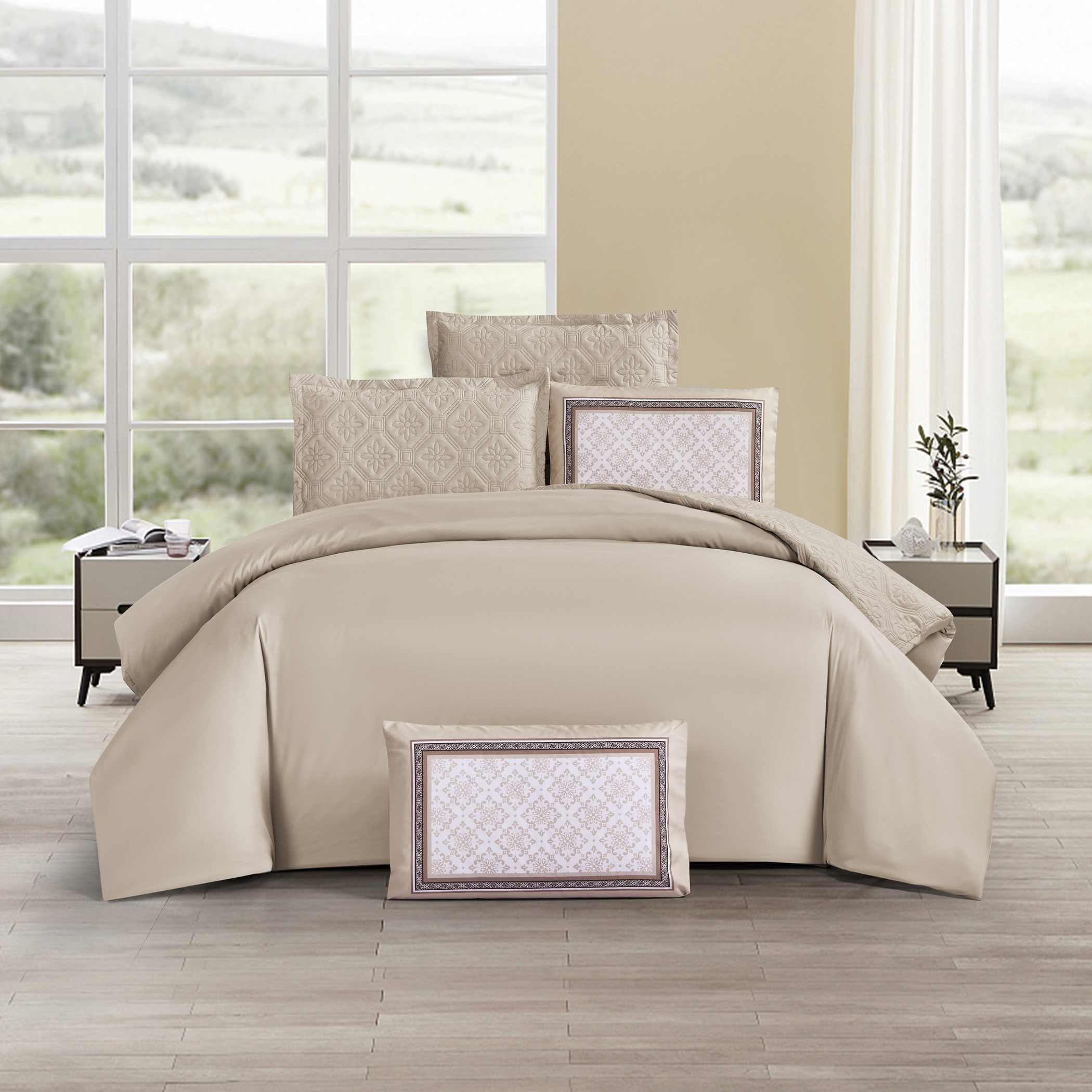طقم لحاف منقوش كينج ست قطع-household-bedding-comfortersandbedspreads-comforters-image-2