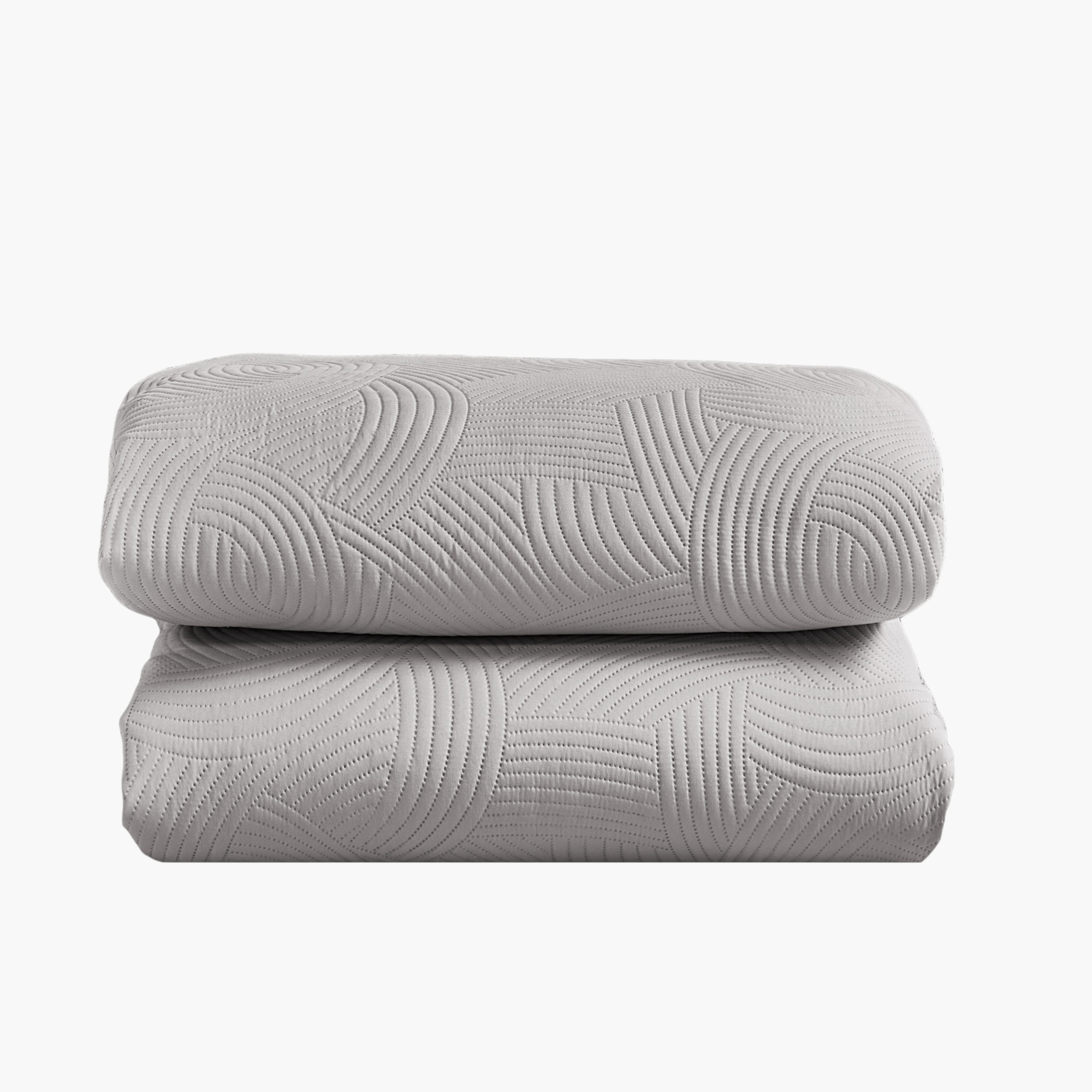 Grey Embossed Comforter Set-household-bedding-comfortersandbedspreads-comforters-image-3