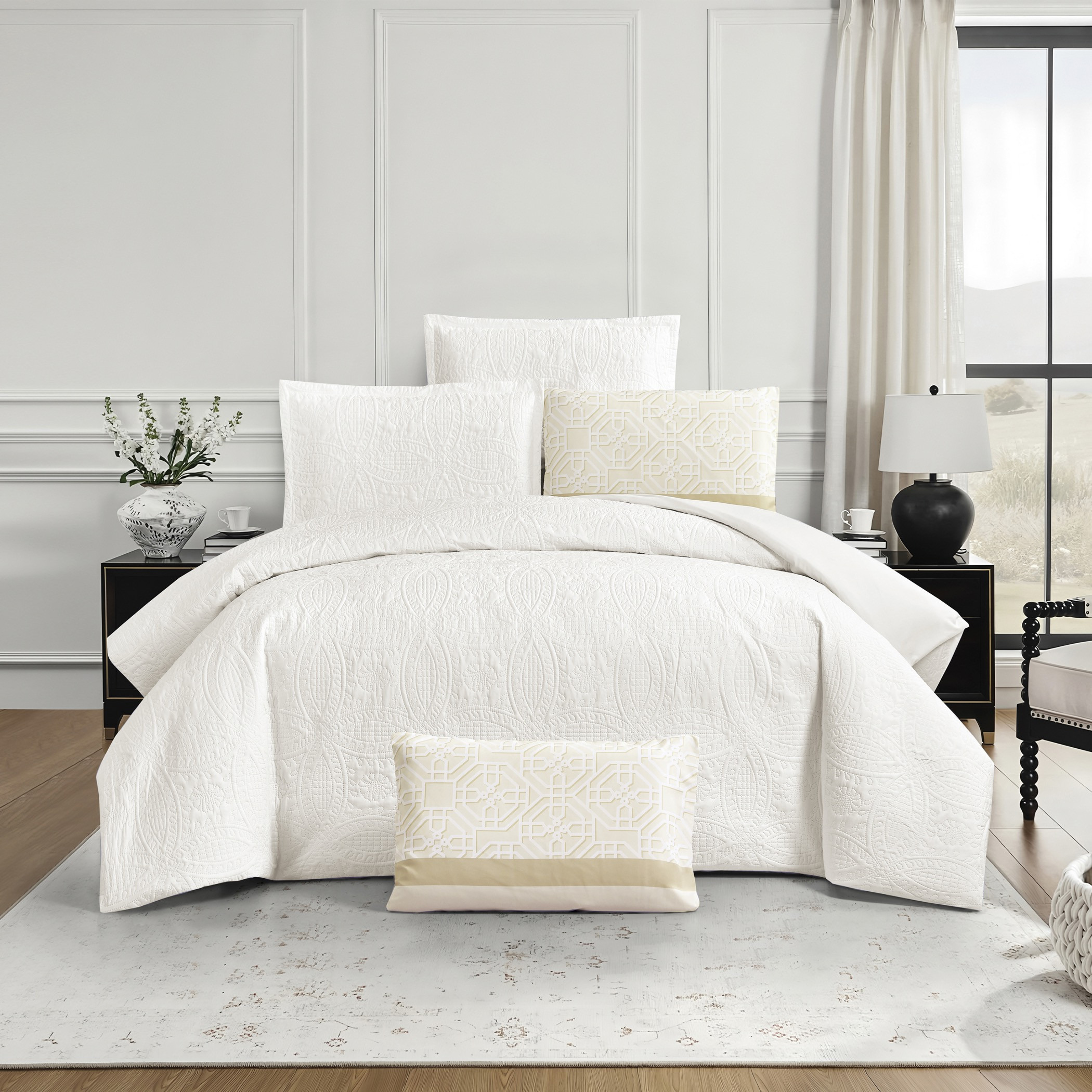 Embossed Comforter Bedding Set-household-bedding-comfortersandbedspreads-comforters-image-1