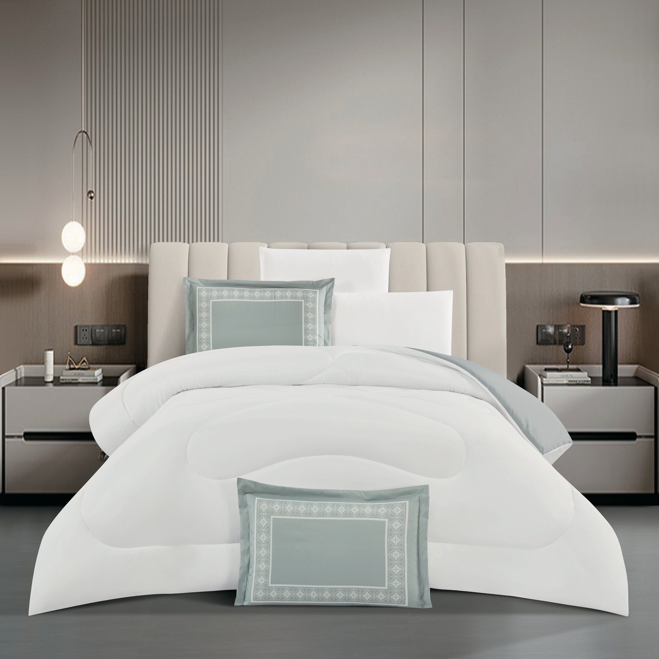 Reversible Comforter Set Twin Four-Piece-household-bedding-comfortersandbedspreads-comforters-image-2