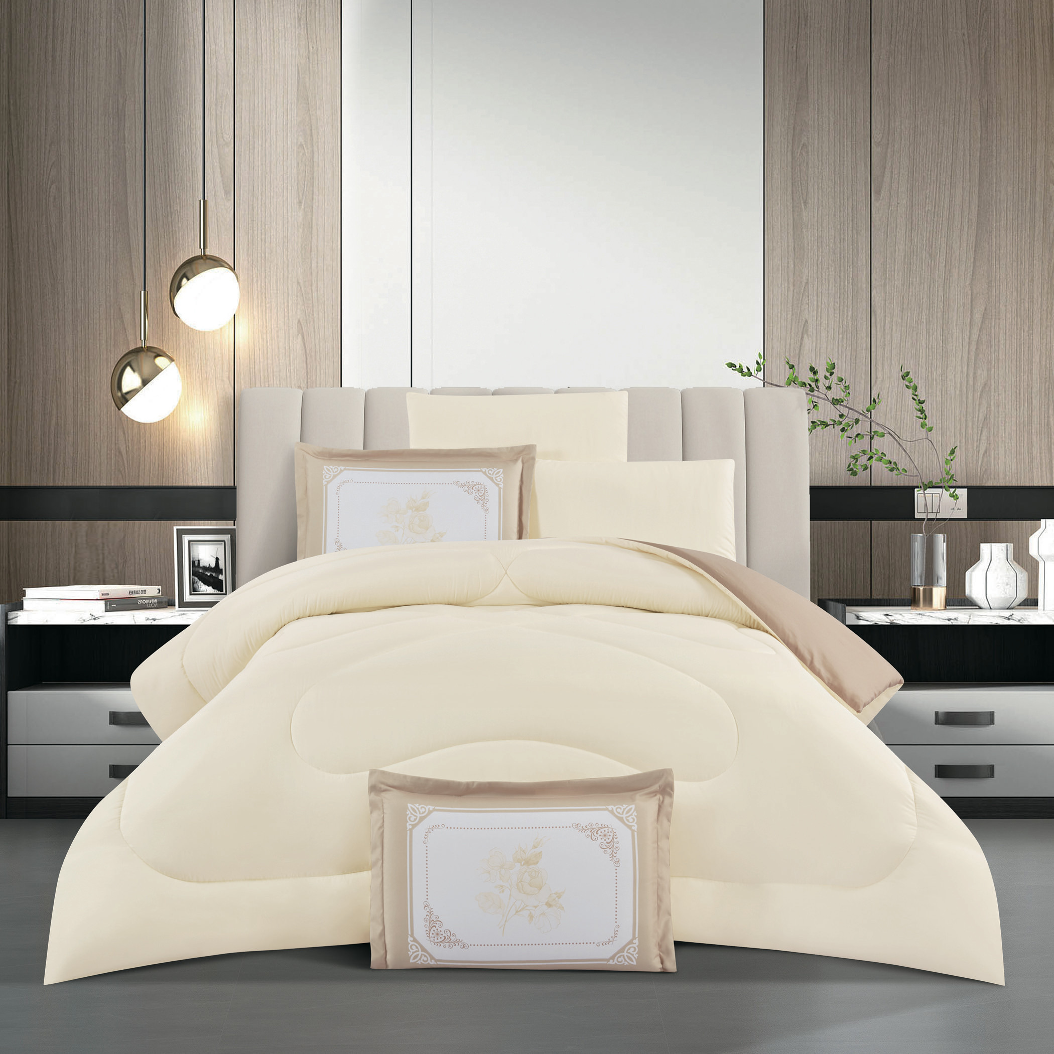 Reversible Solid Comforter Twin Set-household-bedding-comfortersandbedspreads-comforters-image-2