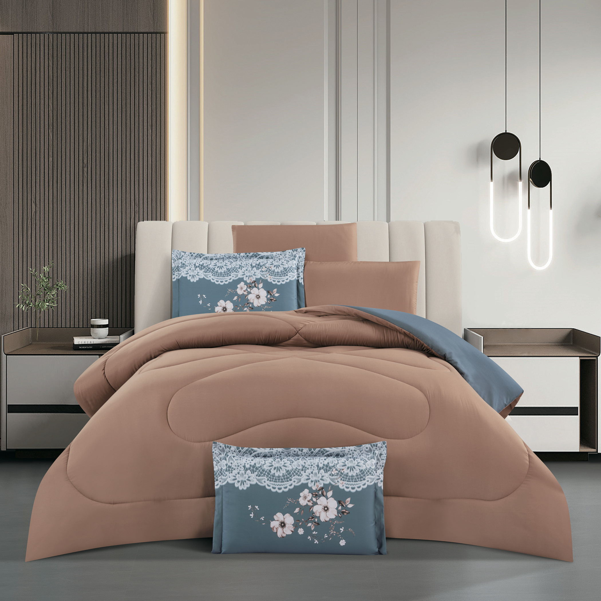 Reversible Floral Comforter Set King-household-bedding-comfortersandbedspreads-comforters-image-2