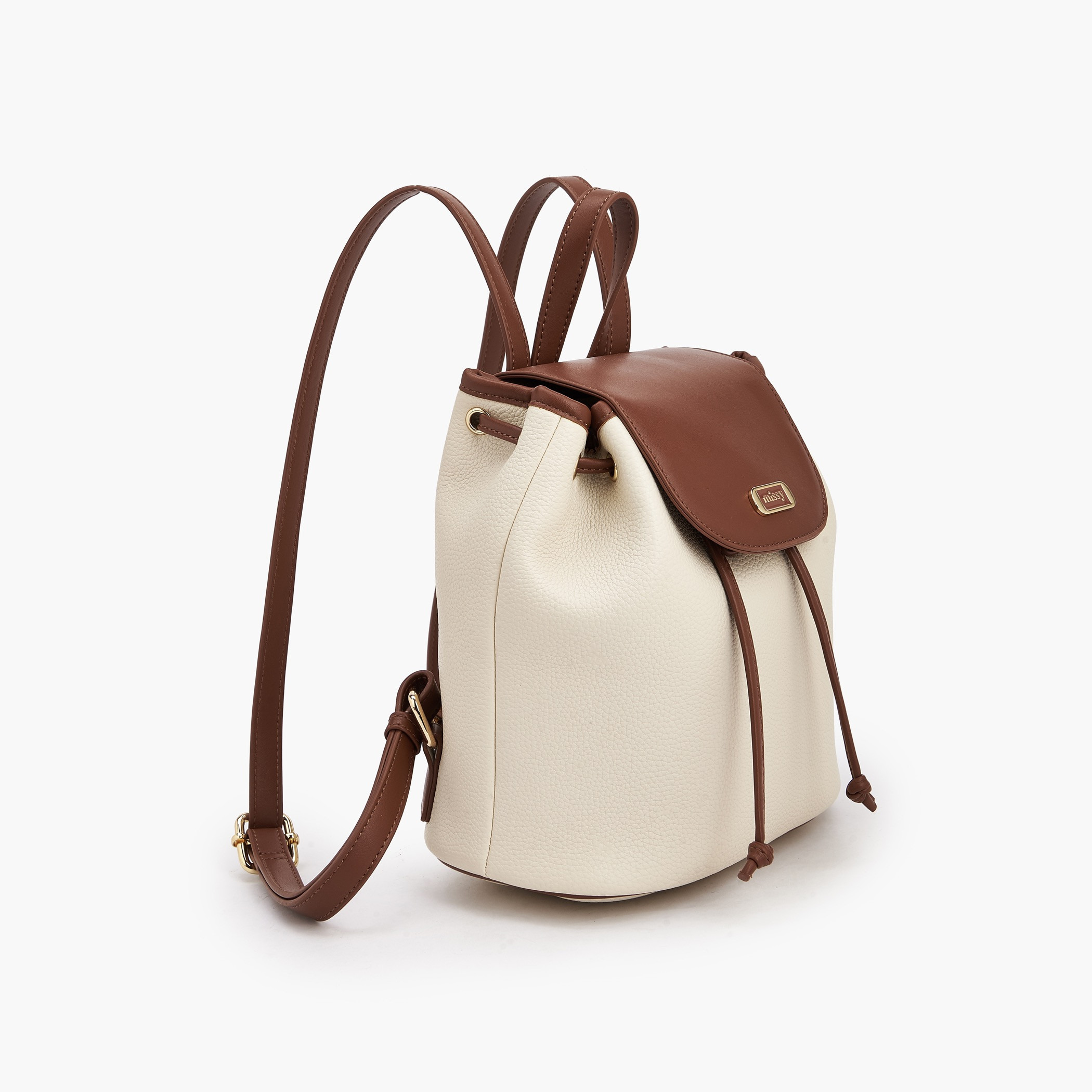 Missy Textured Backpack with Flap Closure-women-bagsandwallets-backpacks-image-2