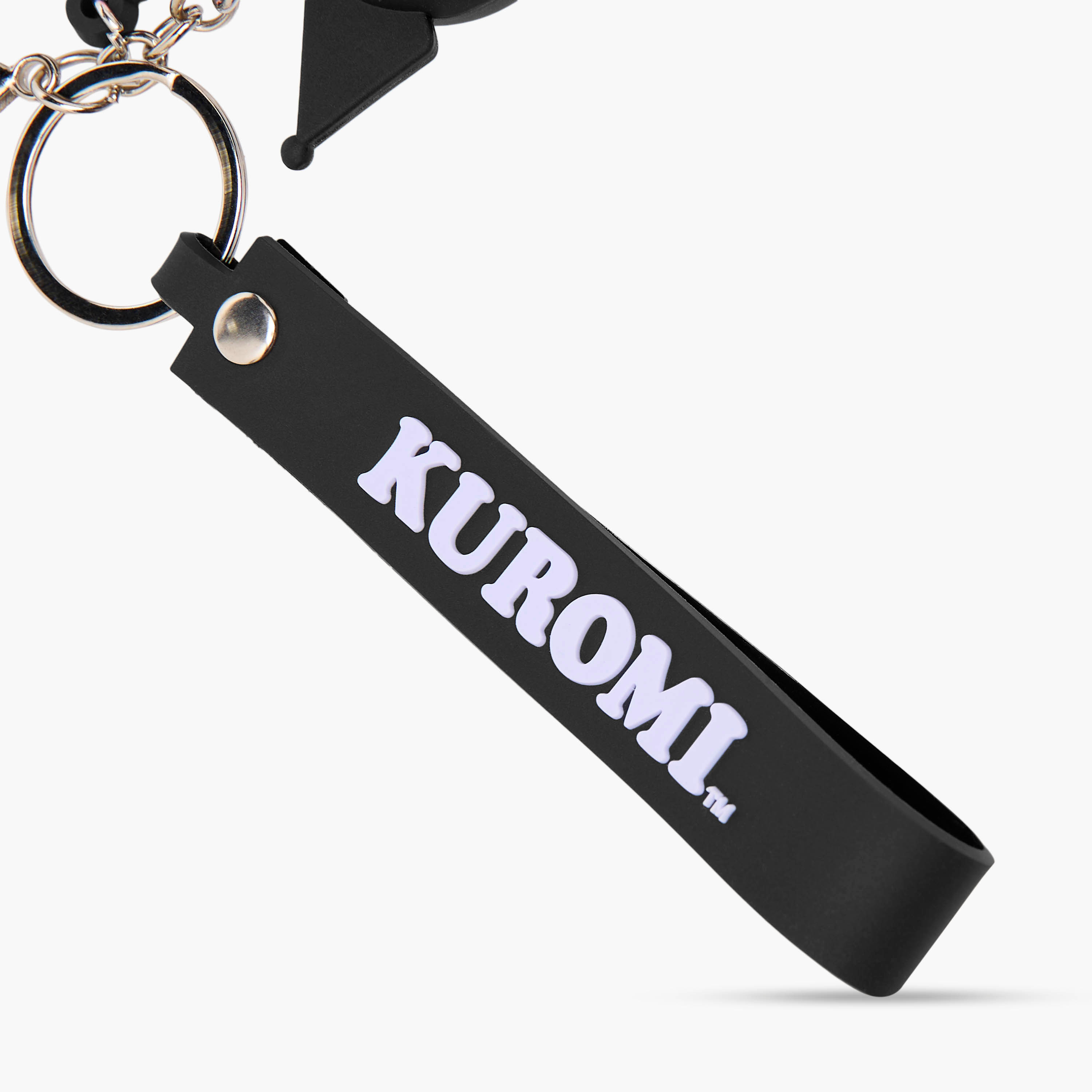 Kuromi Keychain with Charm Detail-girls-accessories-keyringsandbagcharms-image-5