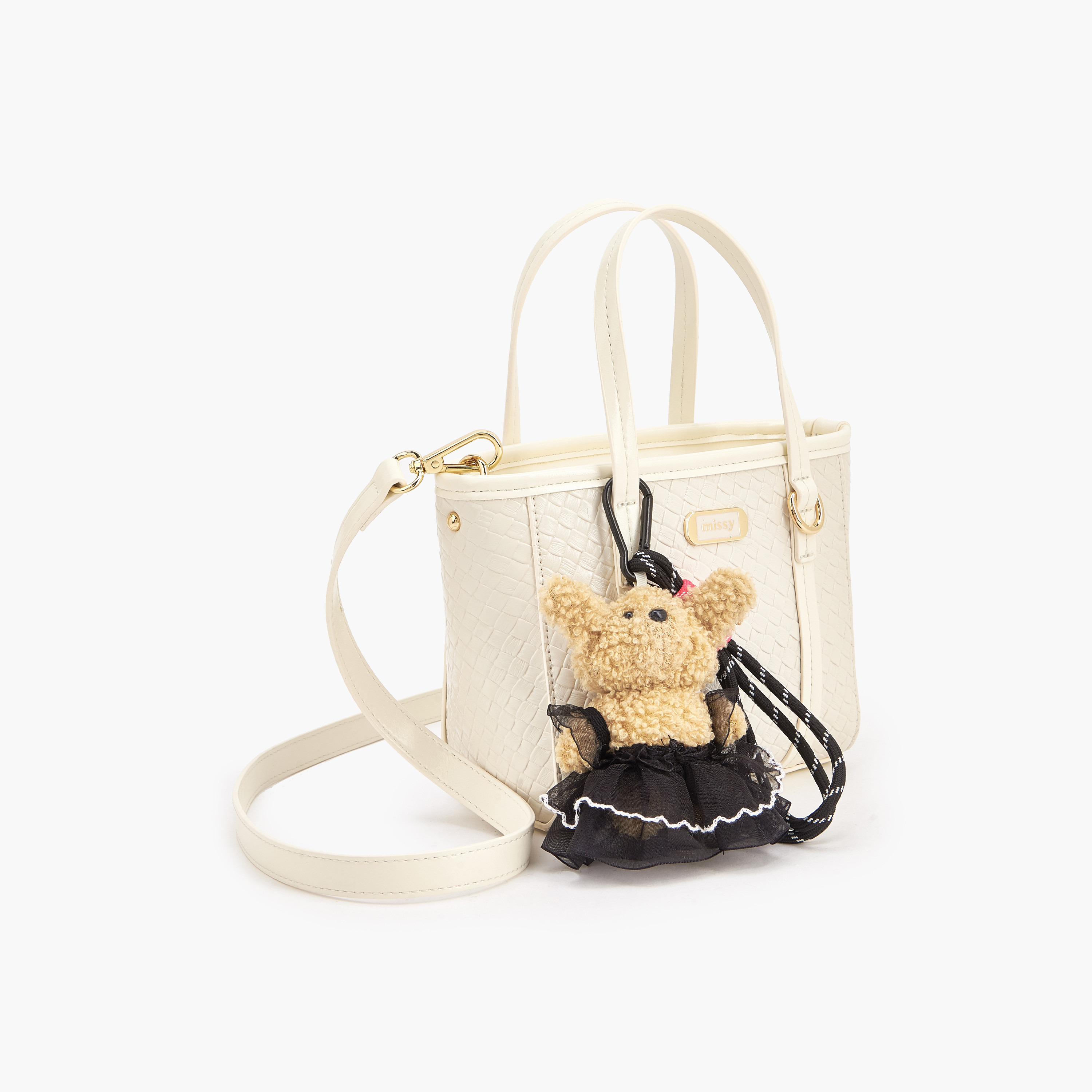 شنطة توتي بارزة الملمس بحزام قابل للفصل من ميسي-women-bagsandwallets-handbags-image-4