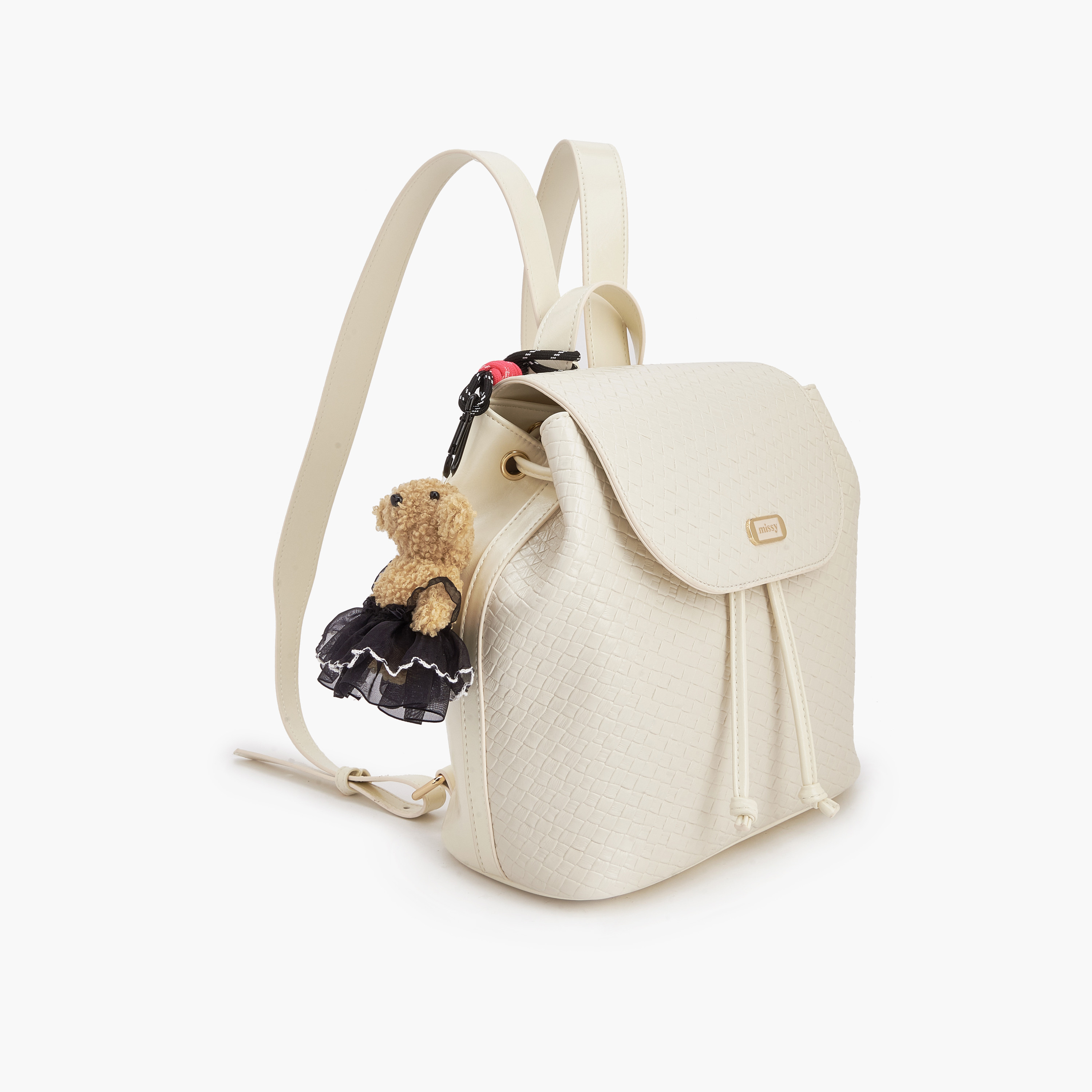 Missy Embossed Backpack with Adjustable Straps-women-bagsandwallets-backpacks-image-3