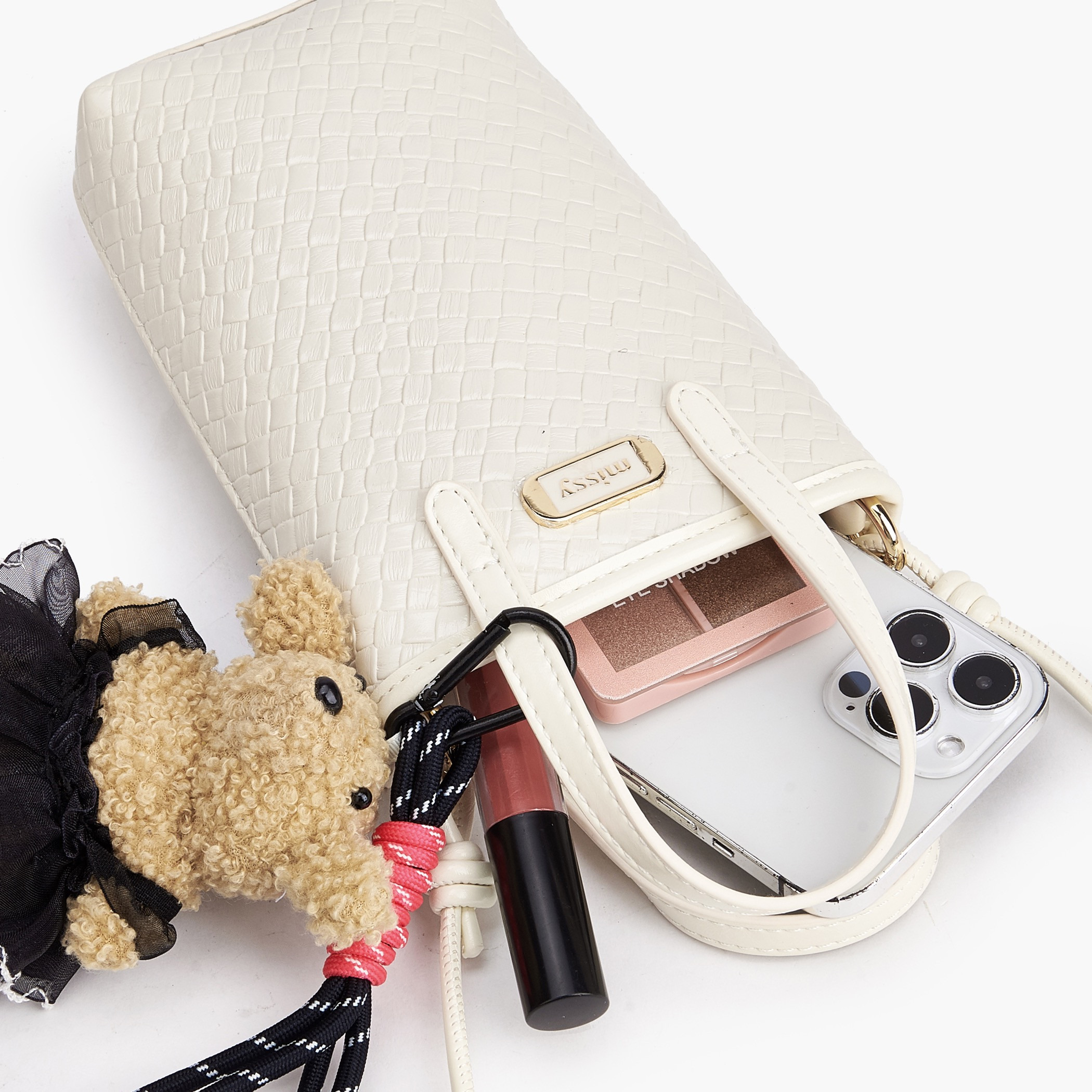 Missy Textured Crossbody Bag with Detachable Strap-women-bagsandwallets-handbags-image-8