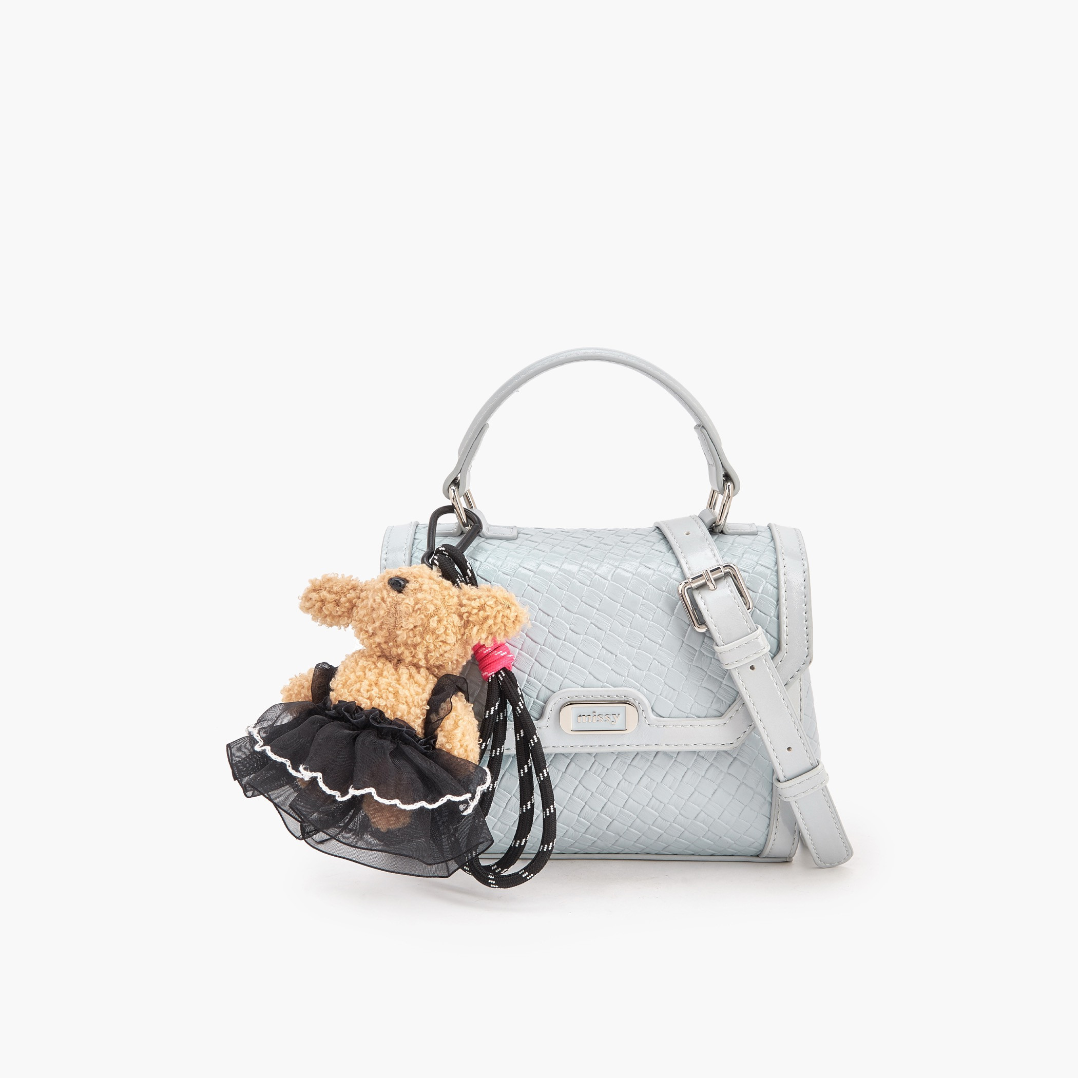 شنطة كروس بودي بحزام قابل للفصل ونقش وافل من ميسي-women-bagsandwallets-handbags-image-1