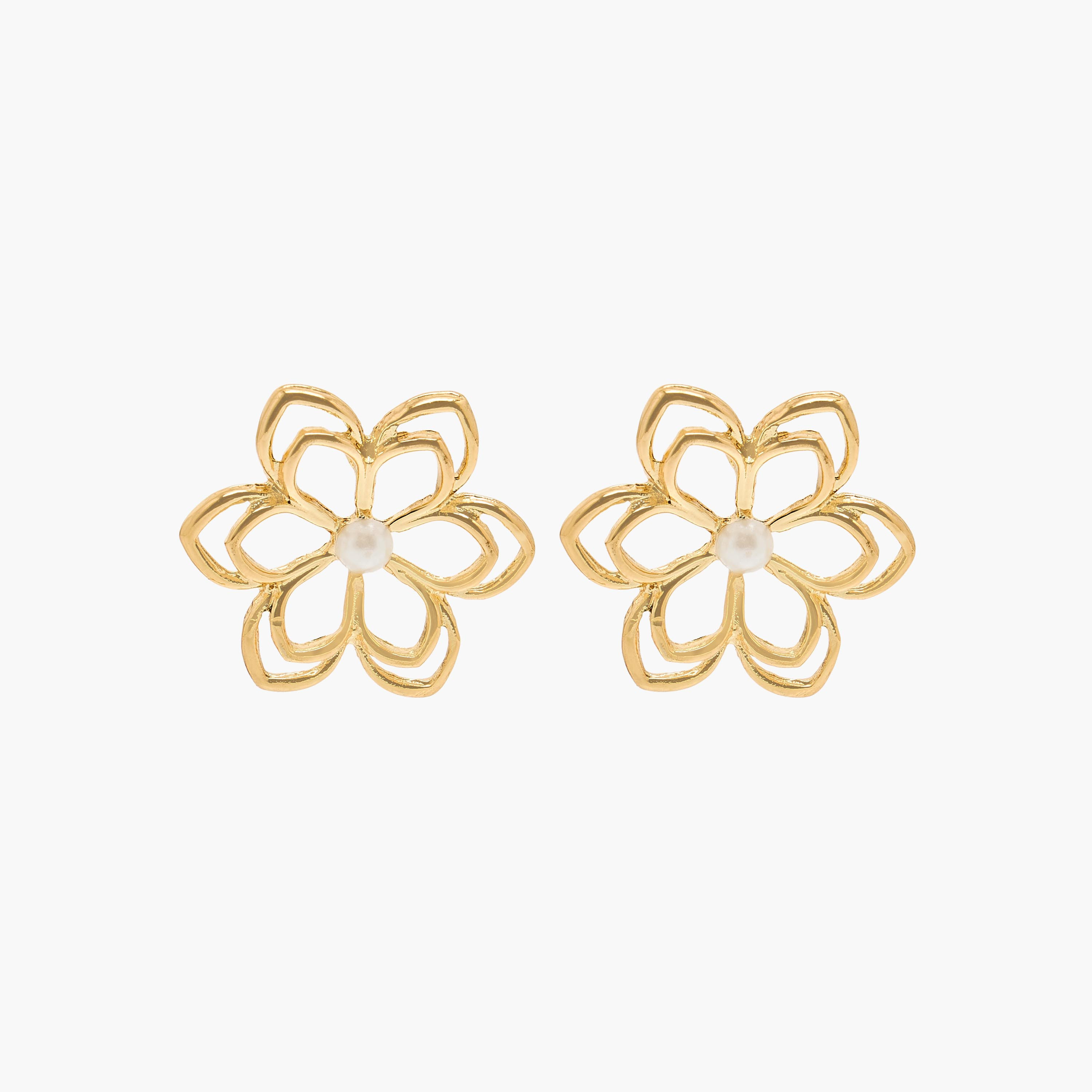 حلق دبوس ميتاليك بمكبس إغلاق-women-watchesandjewellery-jewellery-earrings-image-1