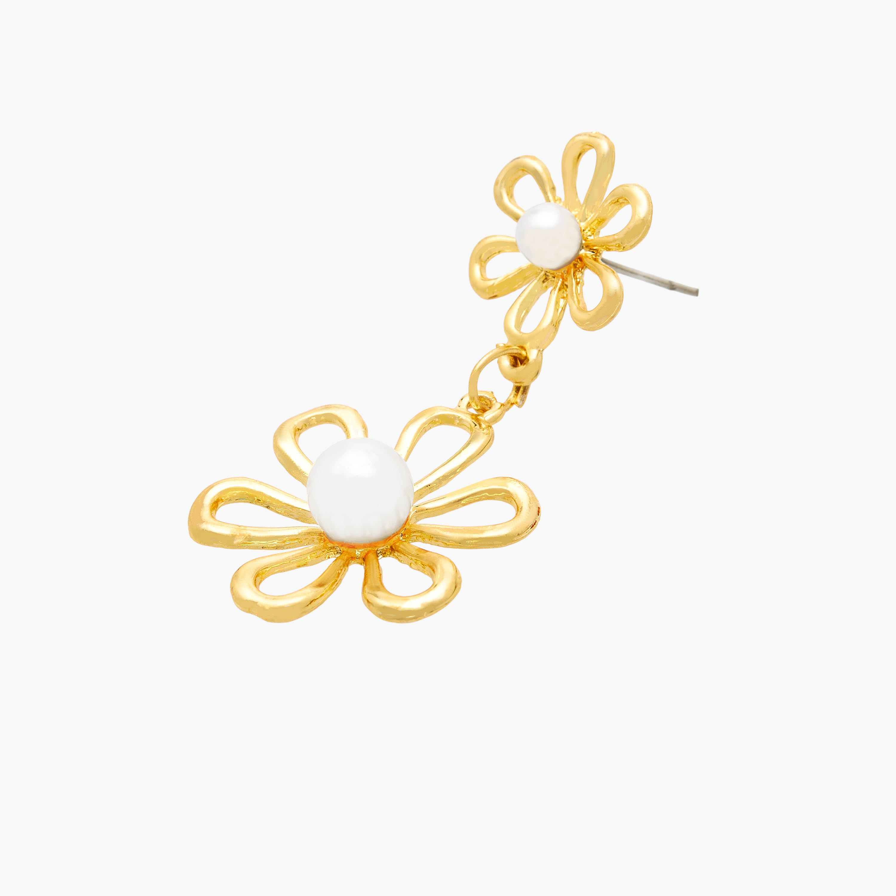 Metallic Embellished Dangler Earrings with Pushback Closure-women-watchesandjewellery-jewellery-earrings-image-3