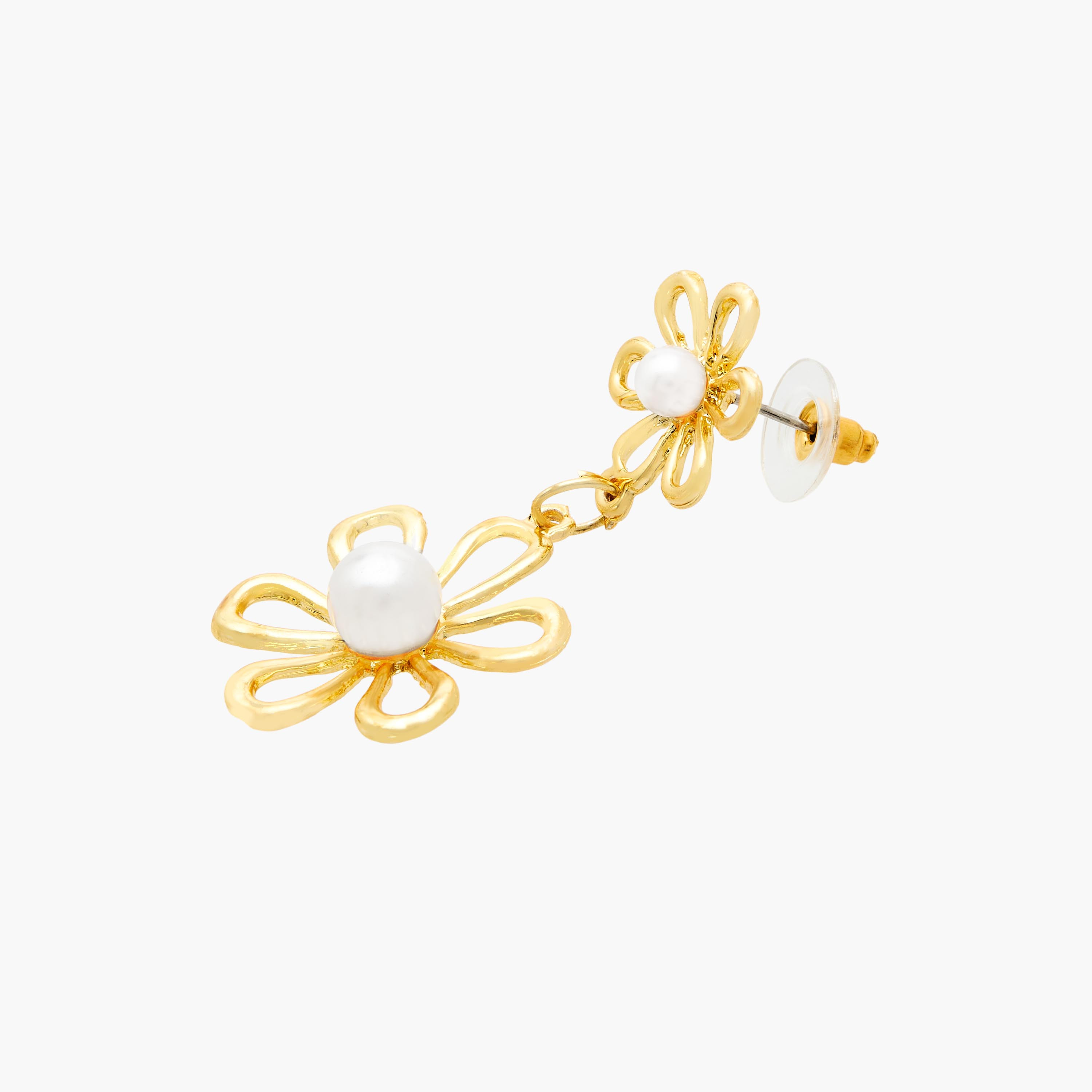 Metallic Embellished Dangler Earrings with Pushback Closure-women-watchesandjewellery-jewellery-earrings-image-4