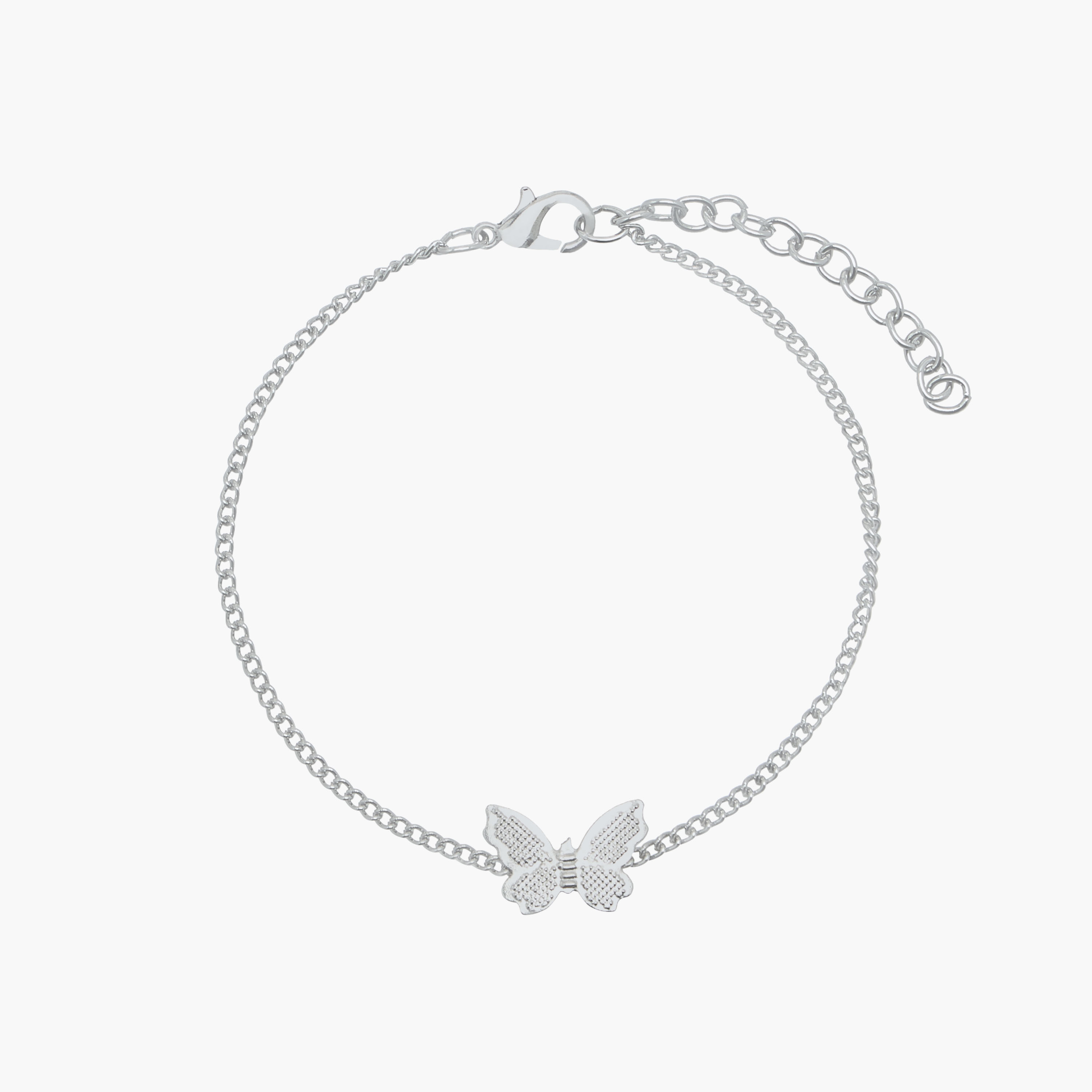 خلاخيل بلون فضي ودلايات - عبوة 3 قطع-women-watchesandjewellery-jewellery-anklets-image-3