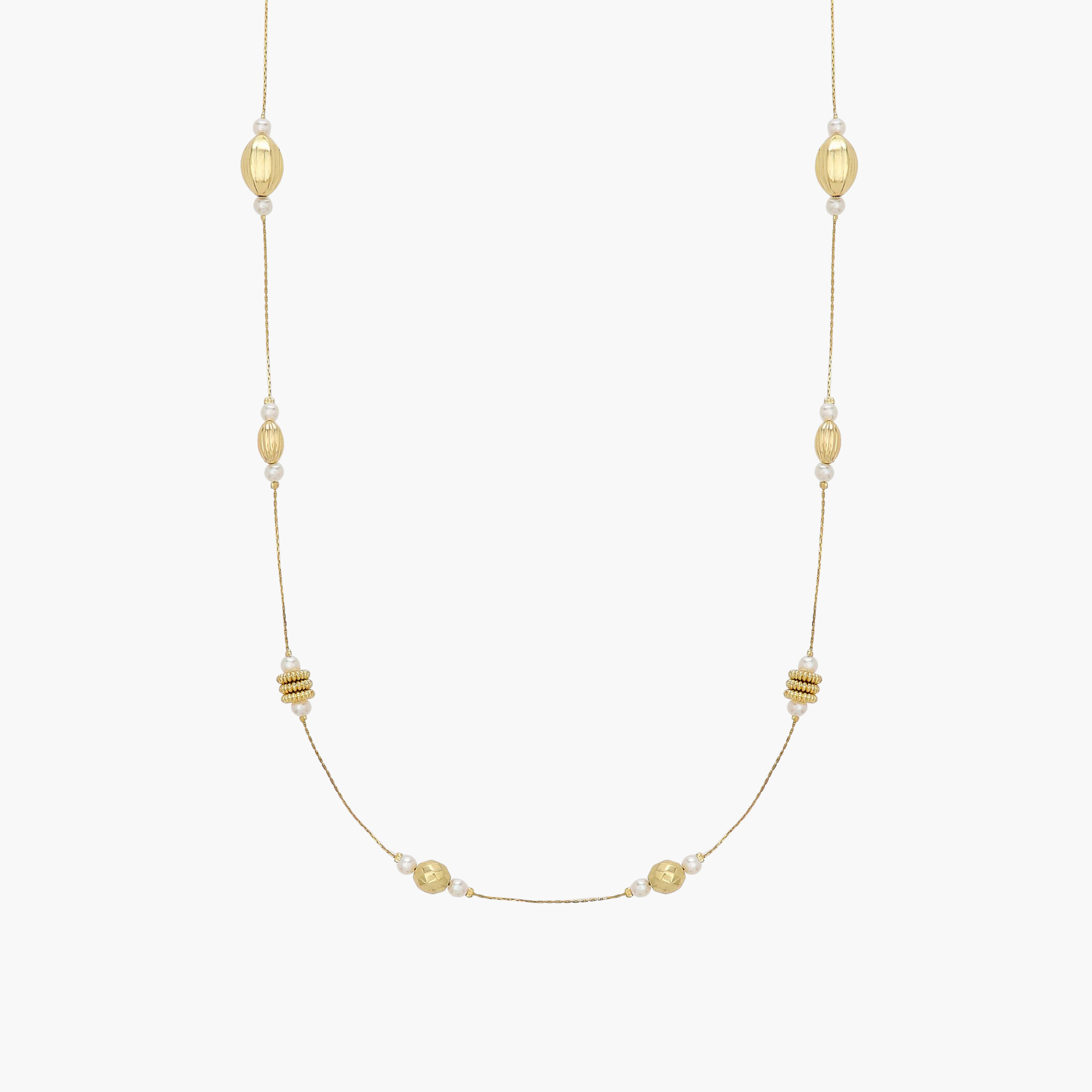 Metal Necklace with Bead Embellishment-women-watchesandjewellery-jewellery-necklacesandpendants-image-1