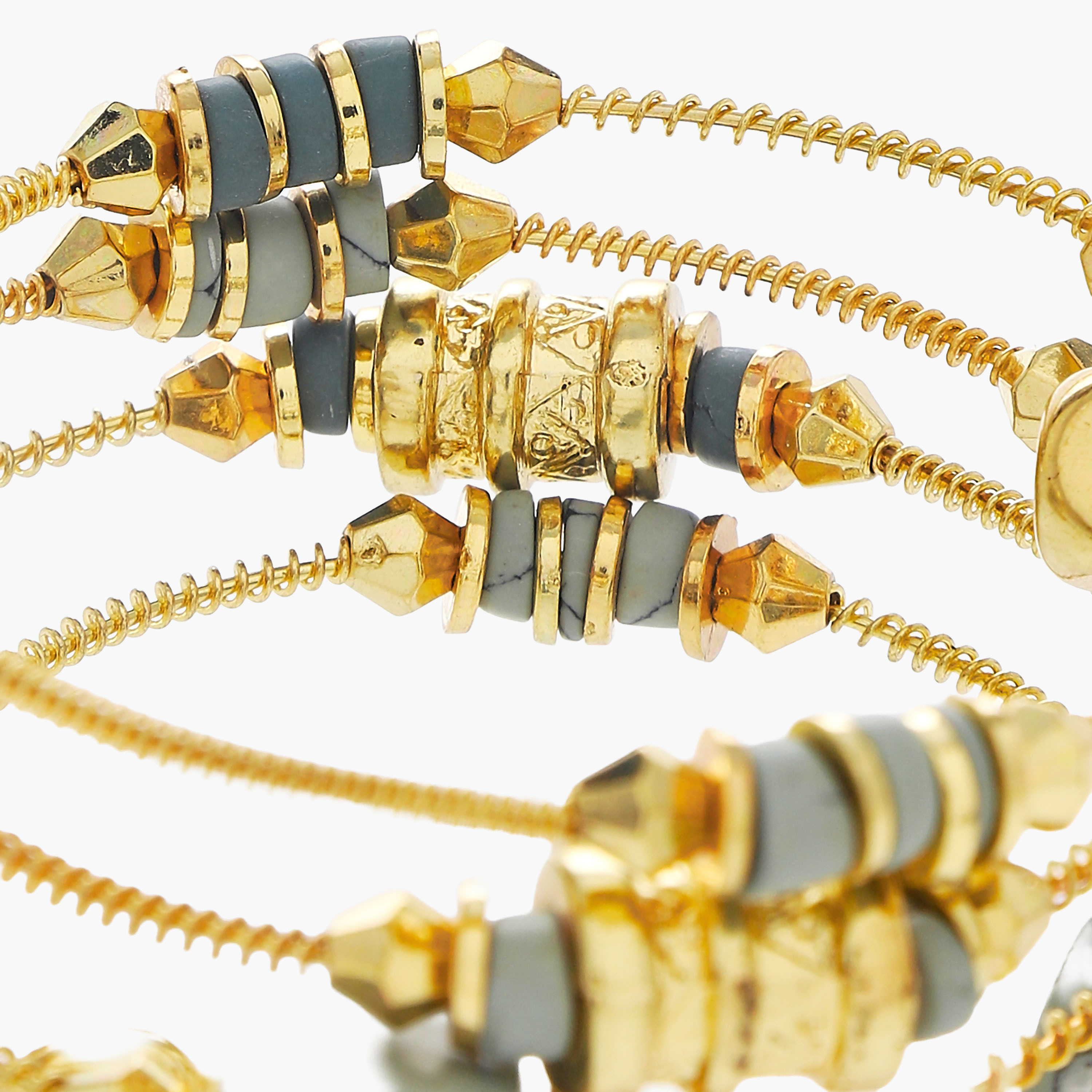Metallic Beaded Coil Bracelet-women-watchesandjewellery-jewellery-banglesandbracelets-image-4