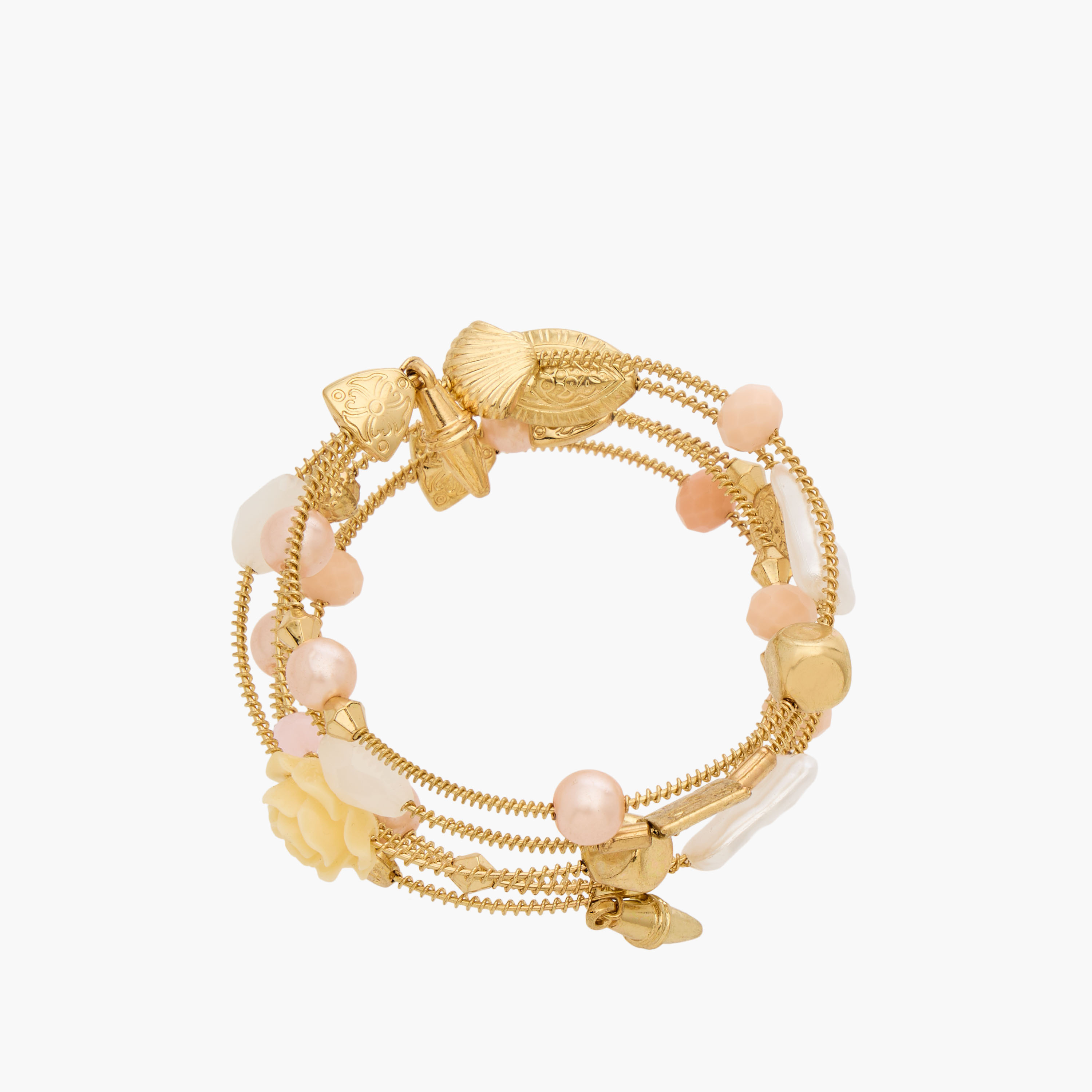 سوار حلزوني معدن مزين-women-watchesandjewellery-jewellery-banglesandbracelets-image-2