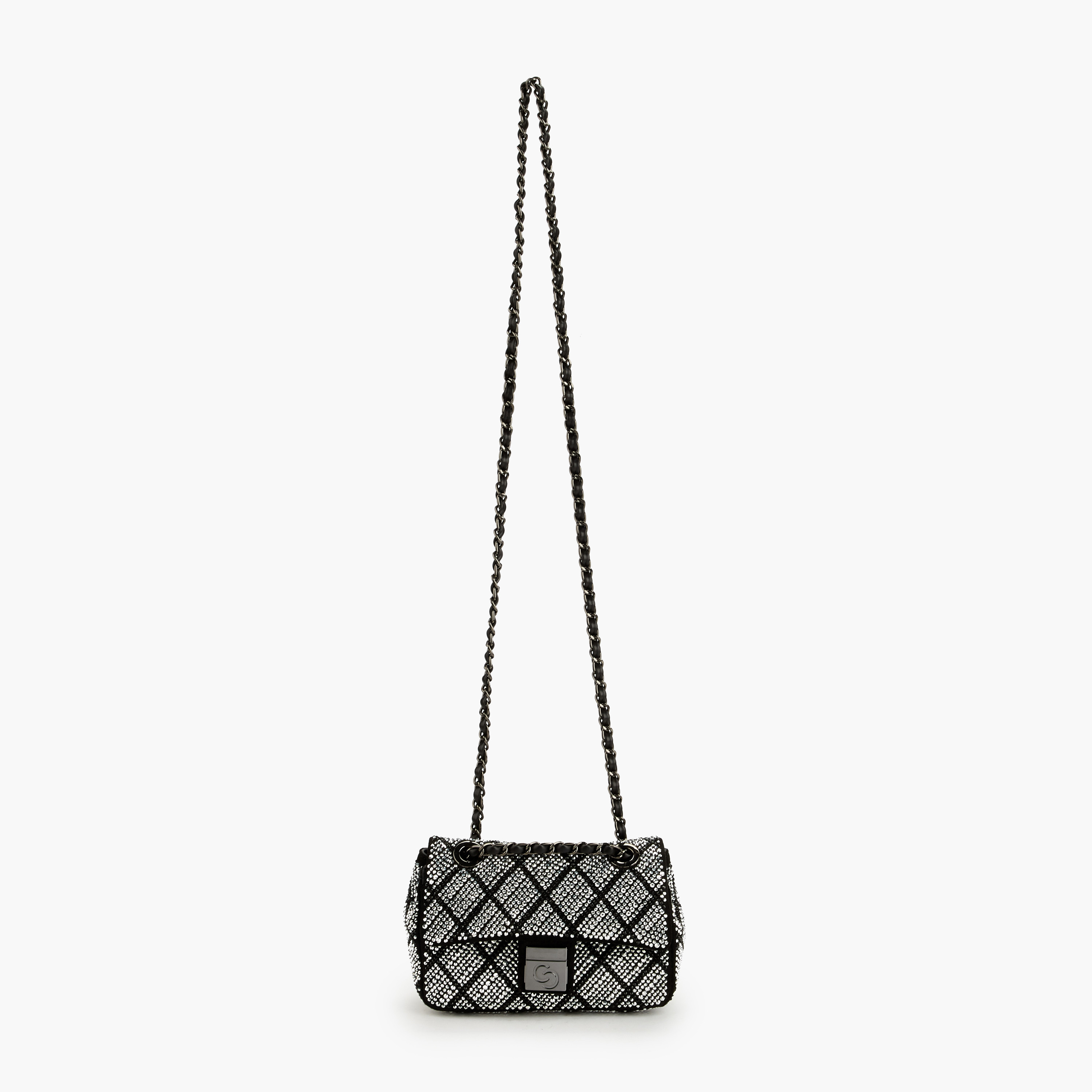 شنطة كروسبودي مزينة بحزام سلسلة من سيليست-women-bagsandwallets-handbags-image-3