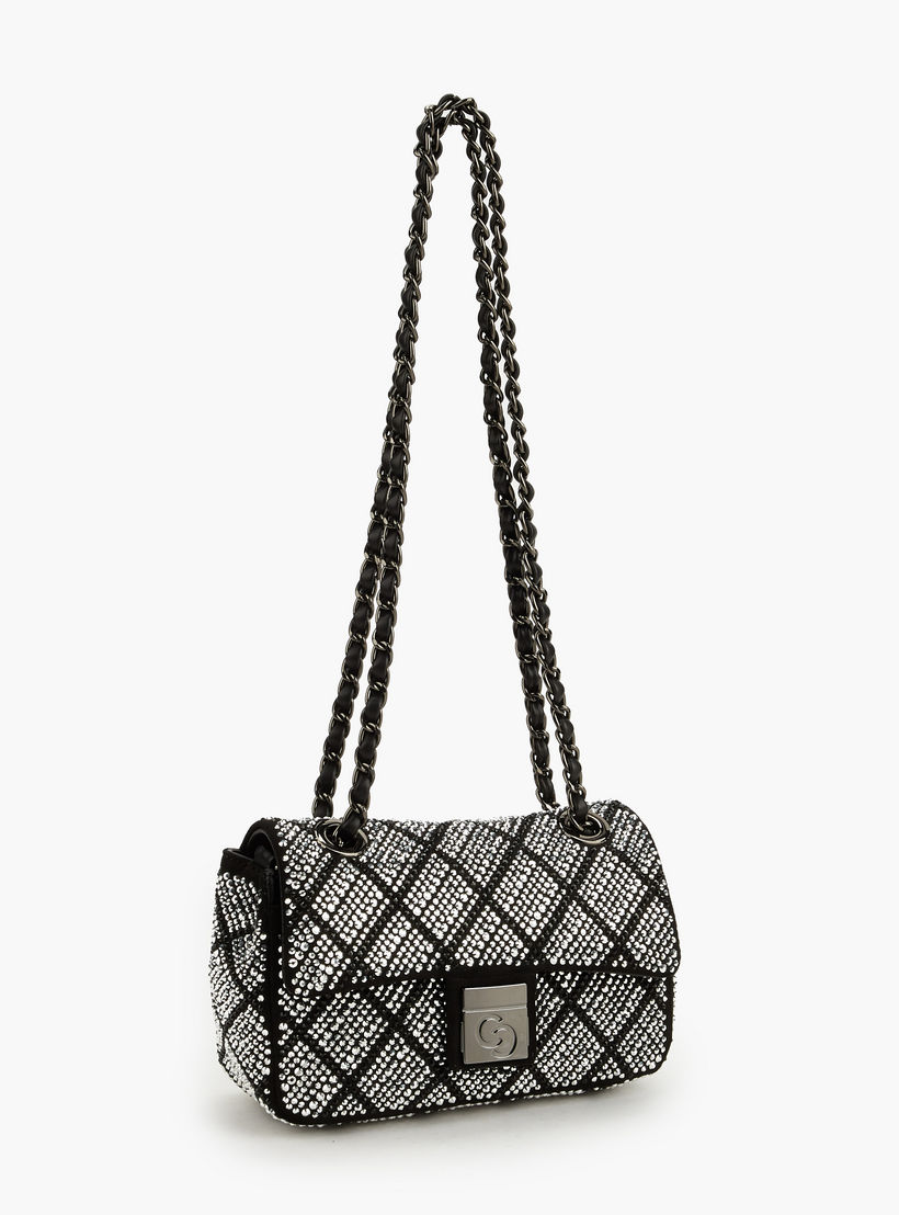 شنطة كروسبودي مزينة بحزام سلسلة من سيليست-women-bagsandwallets-handbags-image-4