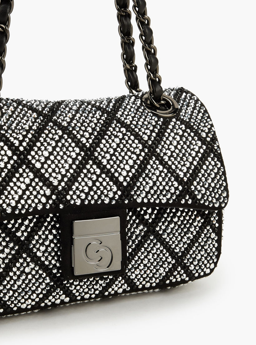 شنطة كروسبودي مزينة بحزام سلسلة من سيليست-women-bagsandwallets-handbags-image-5