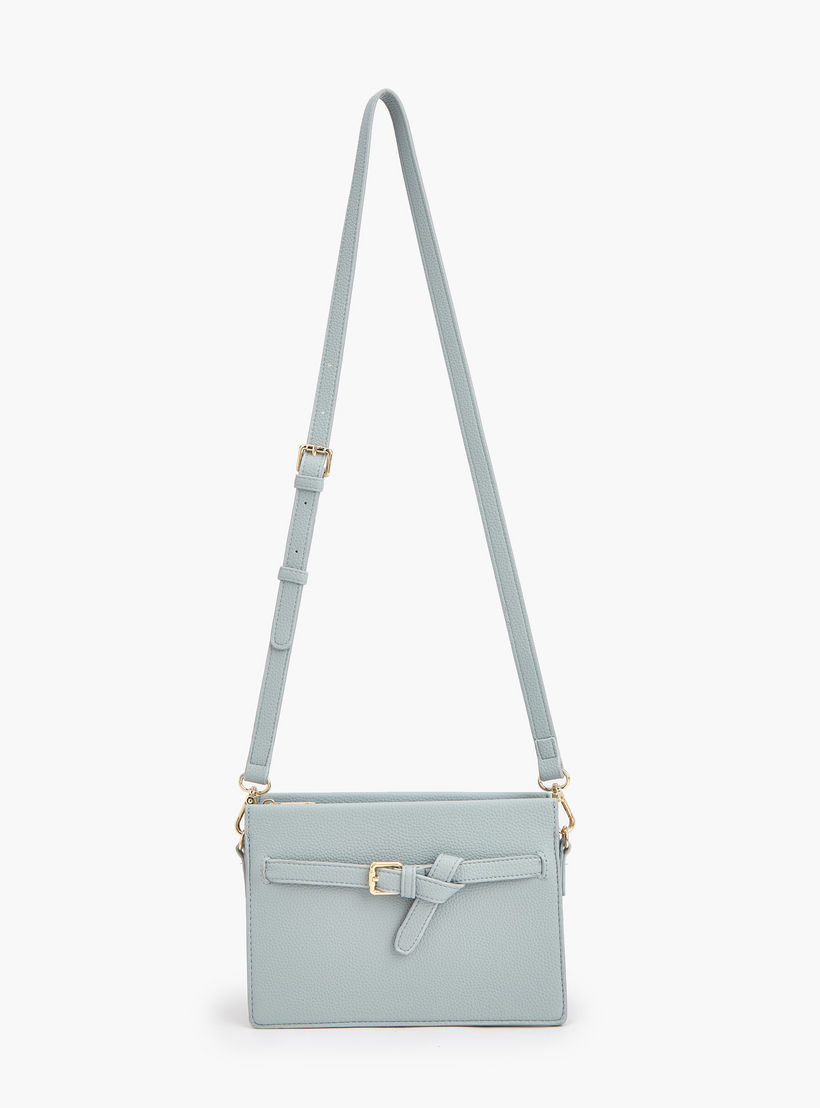 شنطة كروس بودي بارزة الملمس مع حزام قابل للتعديل من لو كونفورت-women-bagsandwallets-handbags-image-3