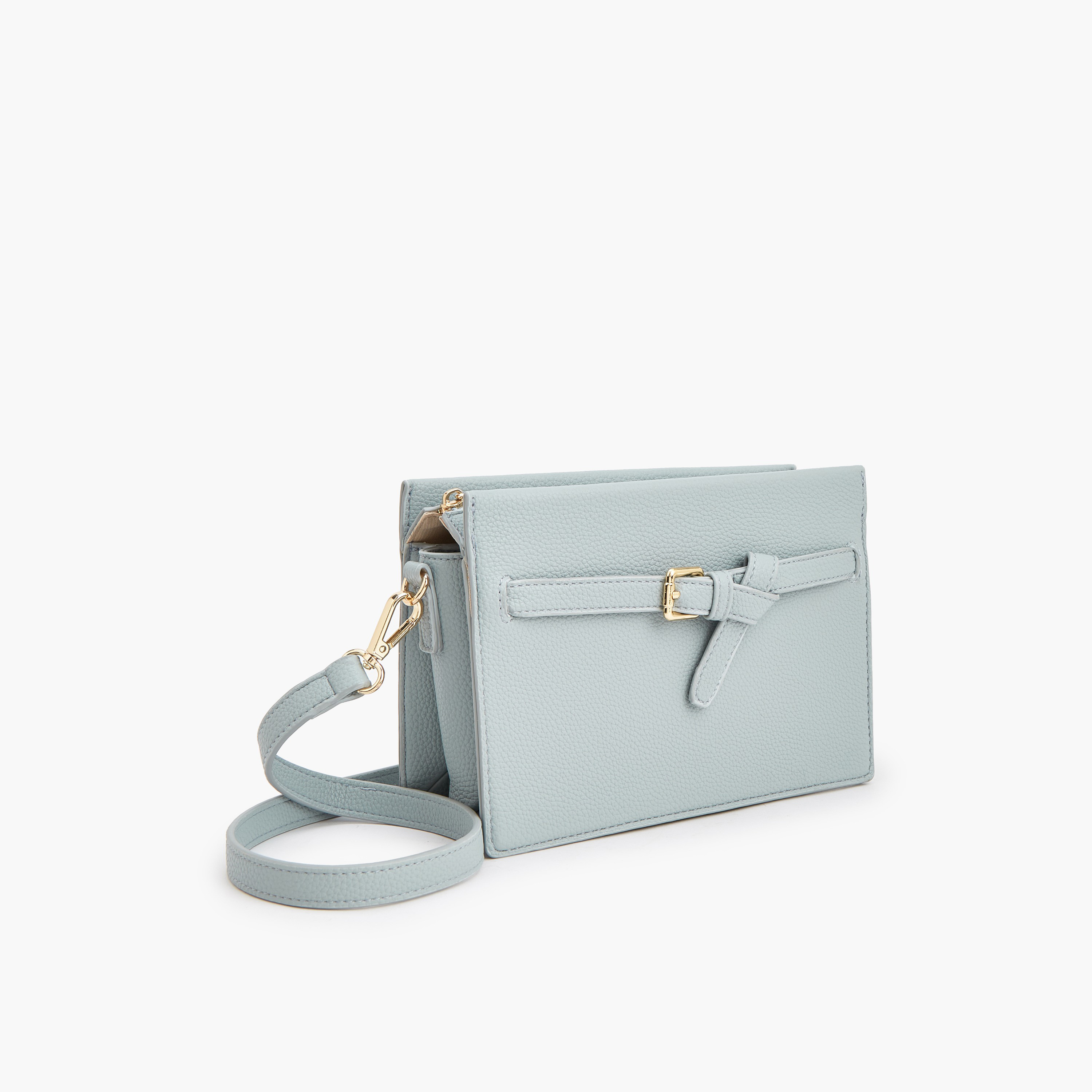 شنطة كروس بودي بارزة الملمس مع حزام قابل للتعديل من لو كونفورت-women-bagsandwallets-handbags-image-4