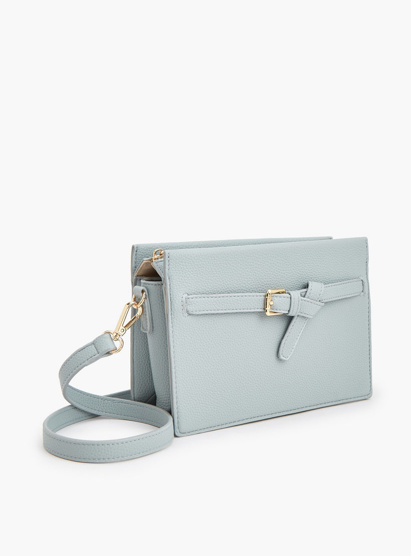 شنطة كروس بودي بارزة الملمس مع حزام قابل للتعديل من لو كونفورت-women-bagsandwallets-handbags-image-4